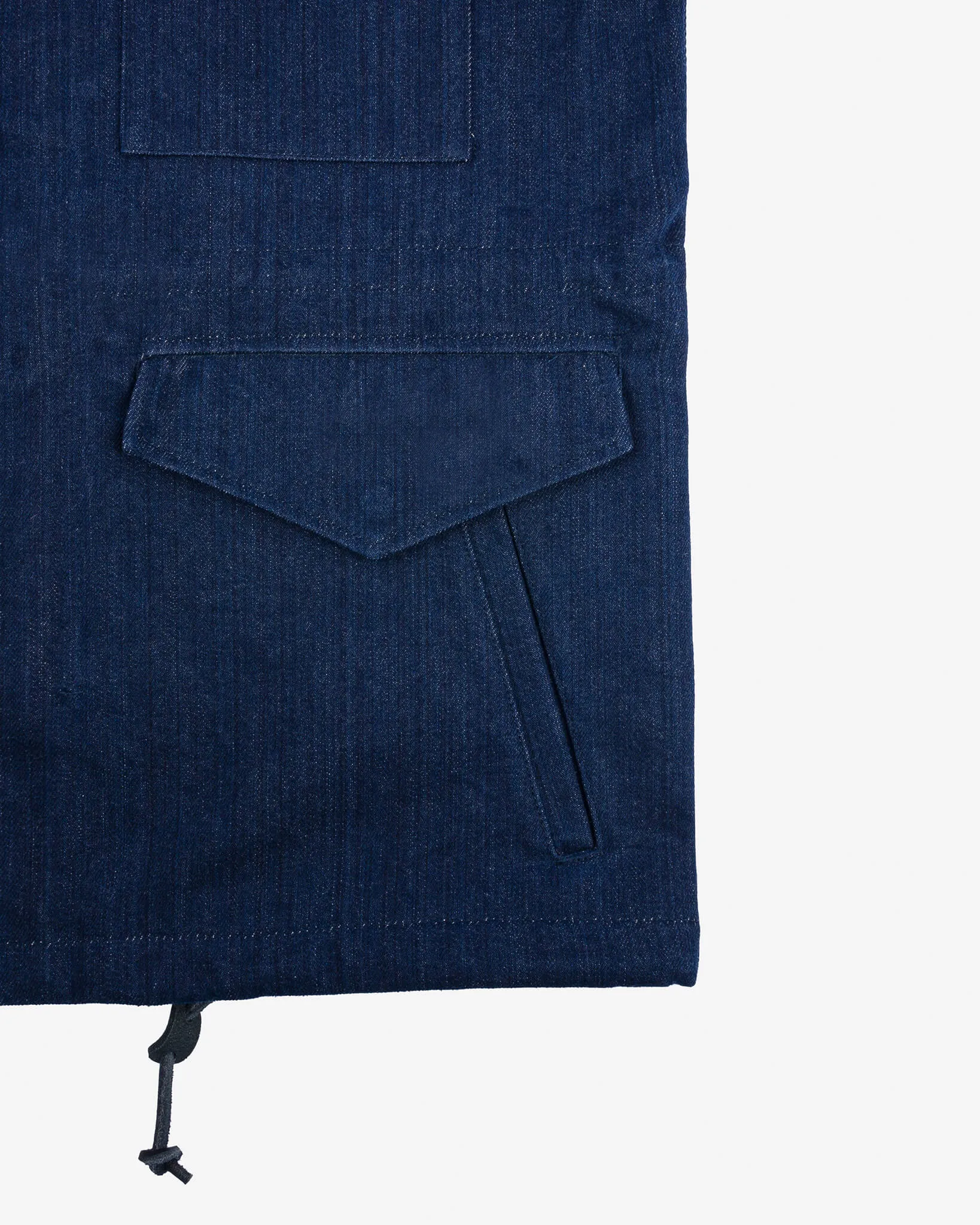 16oz Natural Indigo Selvedge Denim M65 Field Jacket
