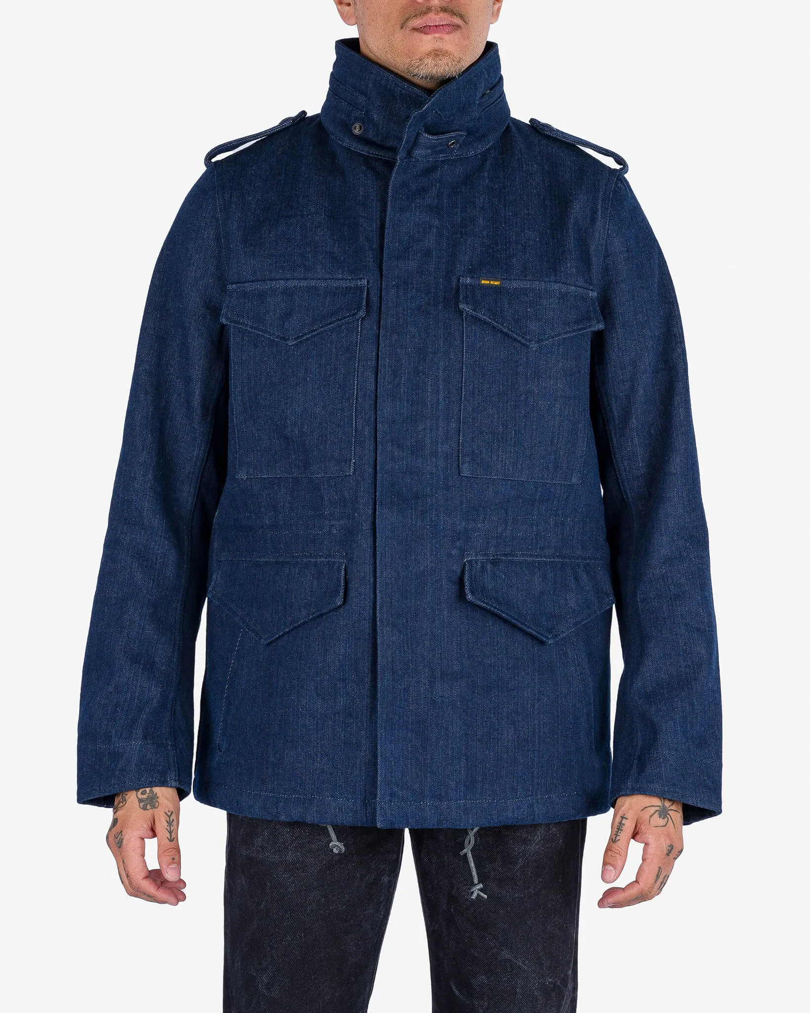 16oz Natural Indigo Selvedge Denim M65 Field Jacket