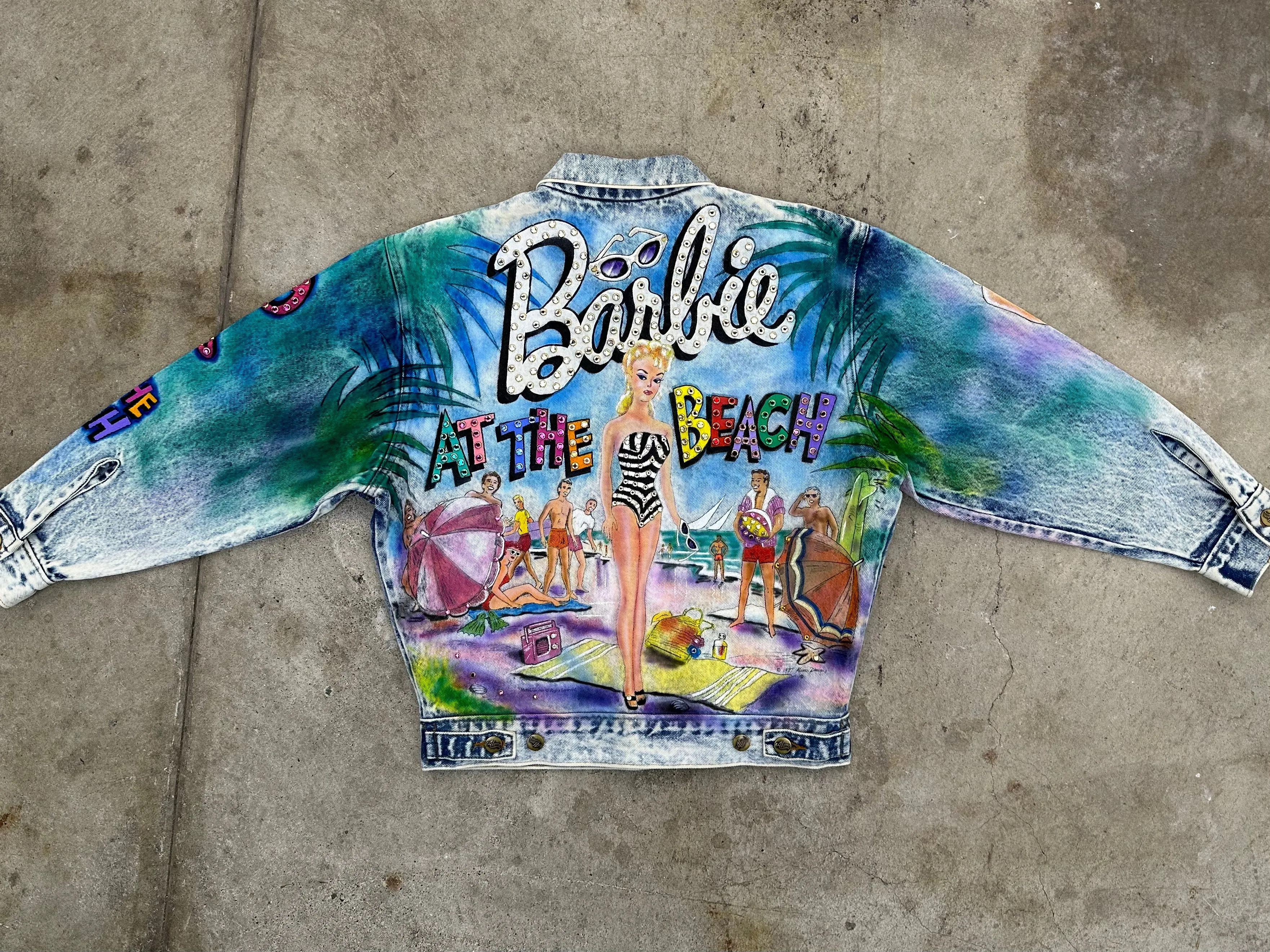 1987 Tony Alamo Designs Barbie Airbrushed Denim Jacket