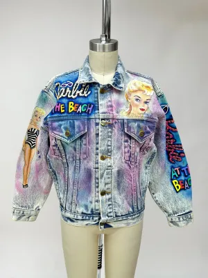 1987 Tony Alamo Designs Barbie Airbrushed Denim Jacket