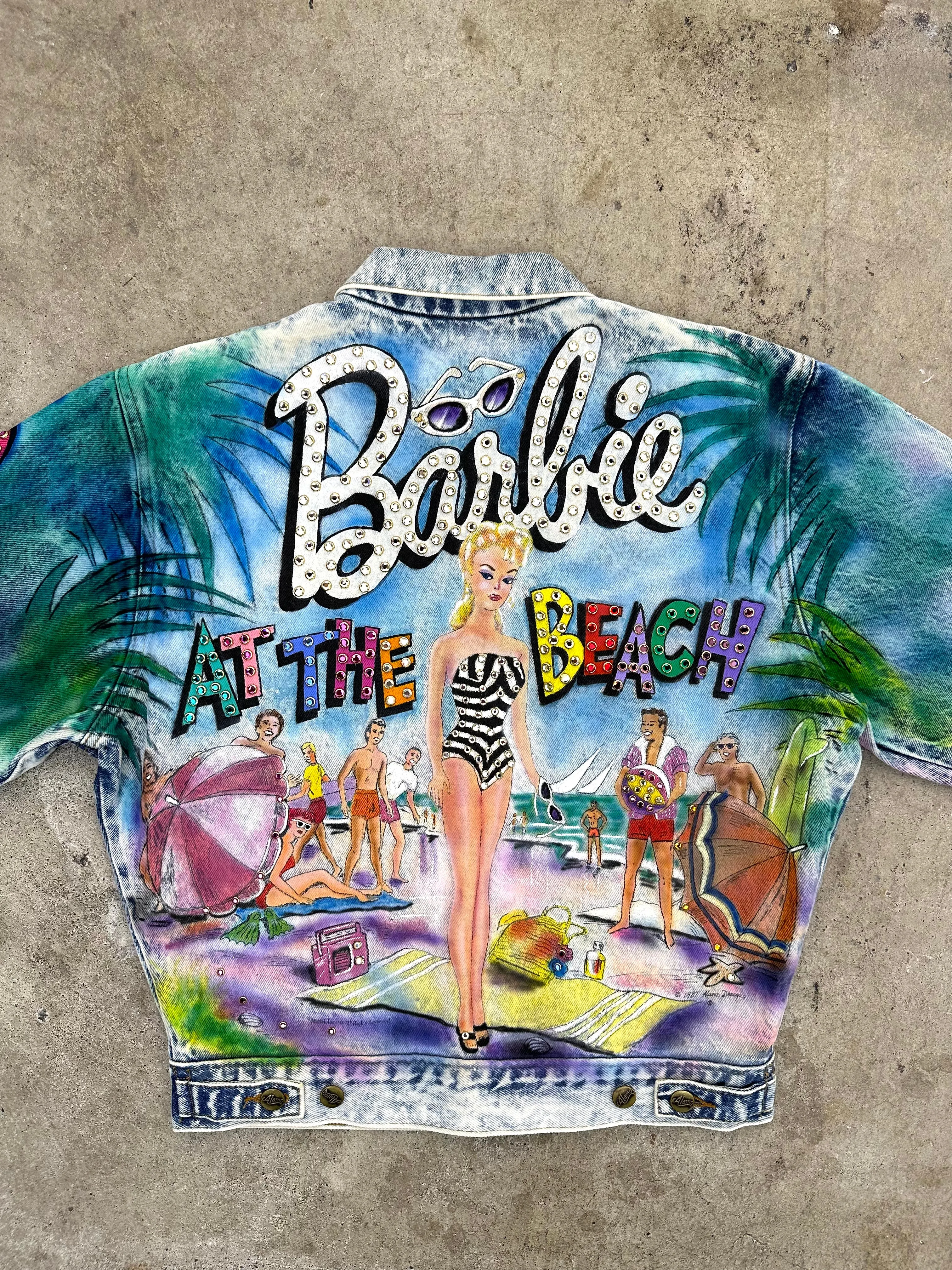 1987 Tony Alamo Designs Barbie Airbrushed Denim Jacket