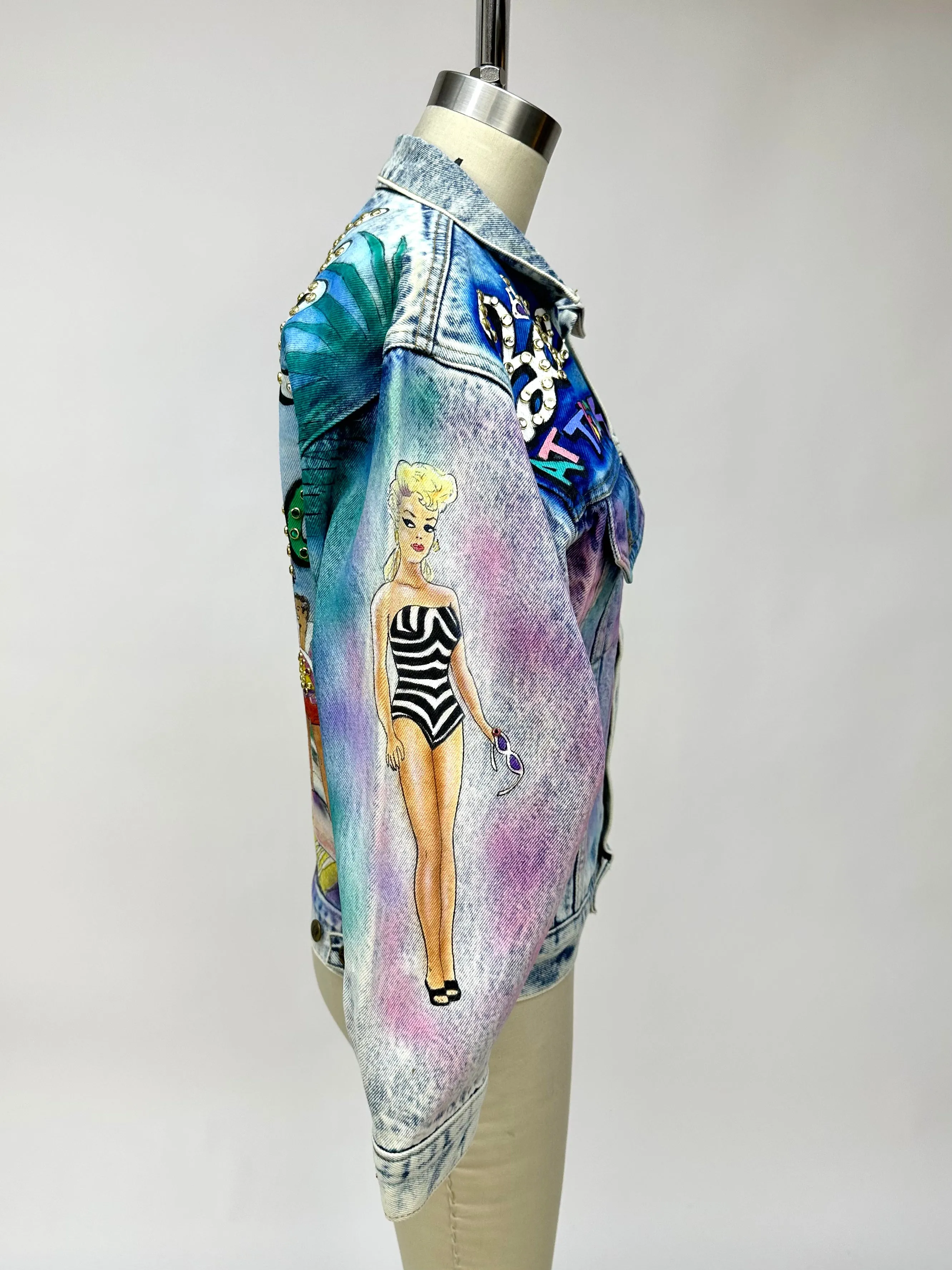 1987 Tony Alamo Designs Barbie Airbrushed Denim Jacket