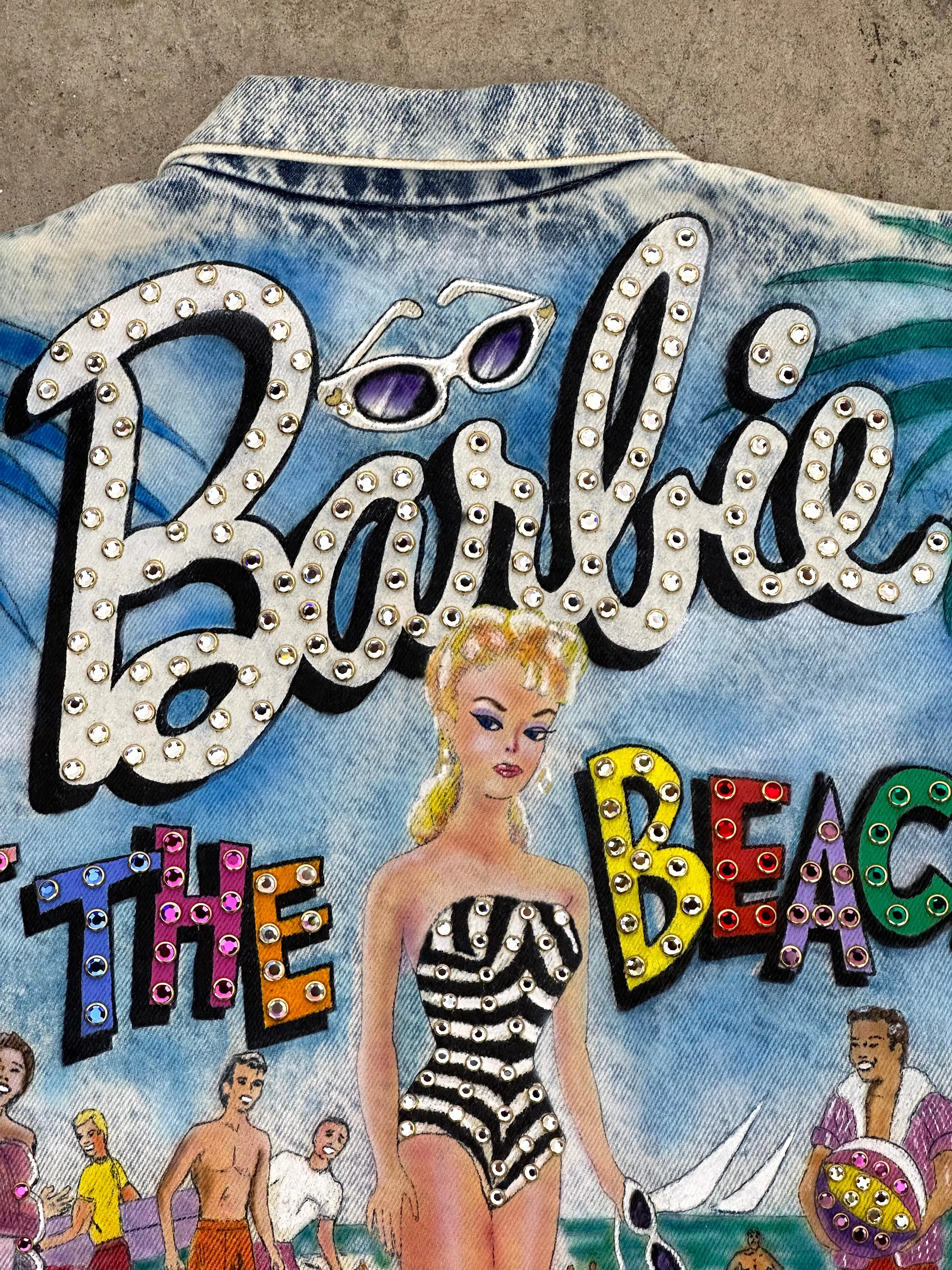 1987 Tony Alamo Designs Barbie Airbrushed Denim Jacket