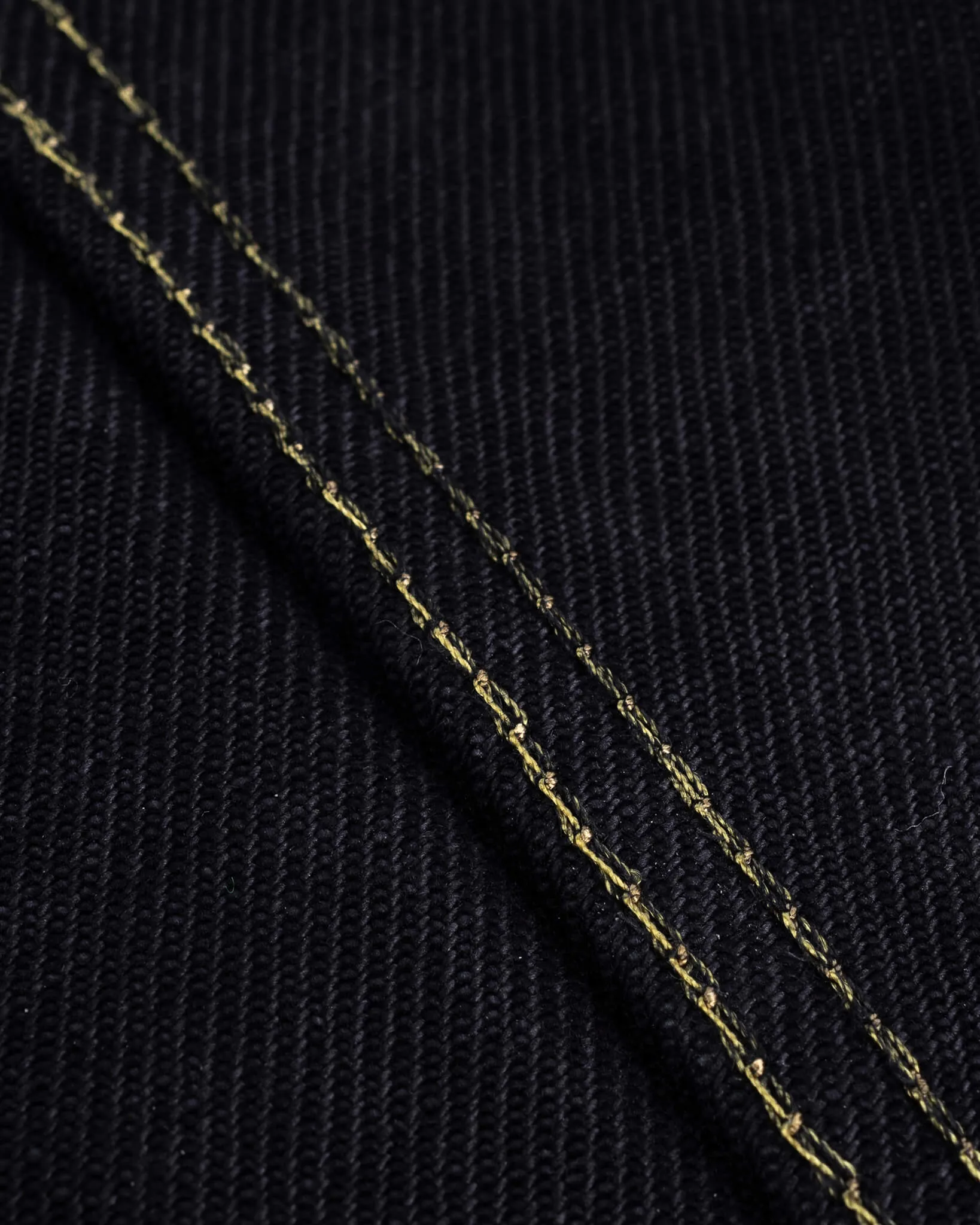 19oz Left-Hand Twill Selvedge Denim Type III Jacket -  Indigo Overdyed Black
