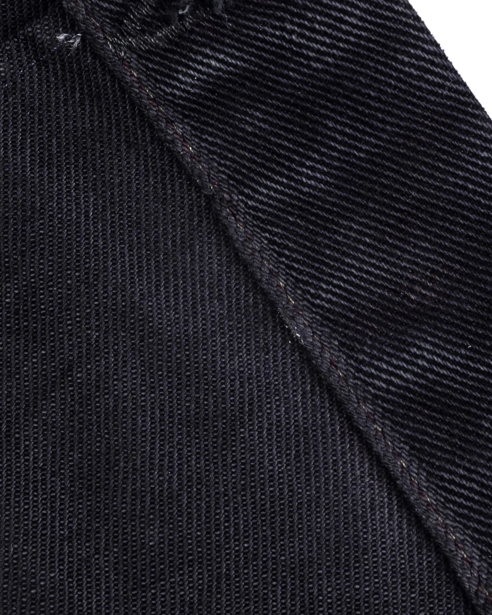 19oz Left-Hand Twill Selvedge Denim Type III Jacket -  Indigo Overdyed Black
