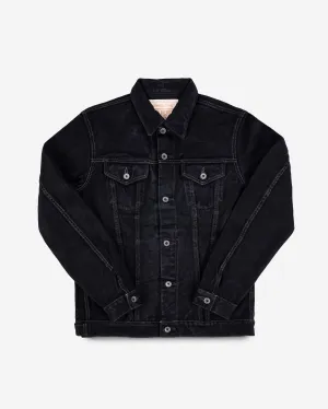 19oz Left-Hand Twill Selvedge Denim Type III Jacket -  Indigo Overdyed Black