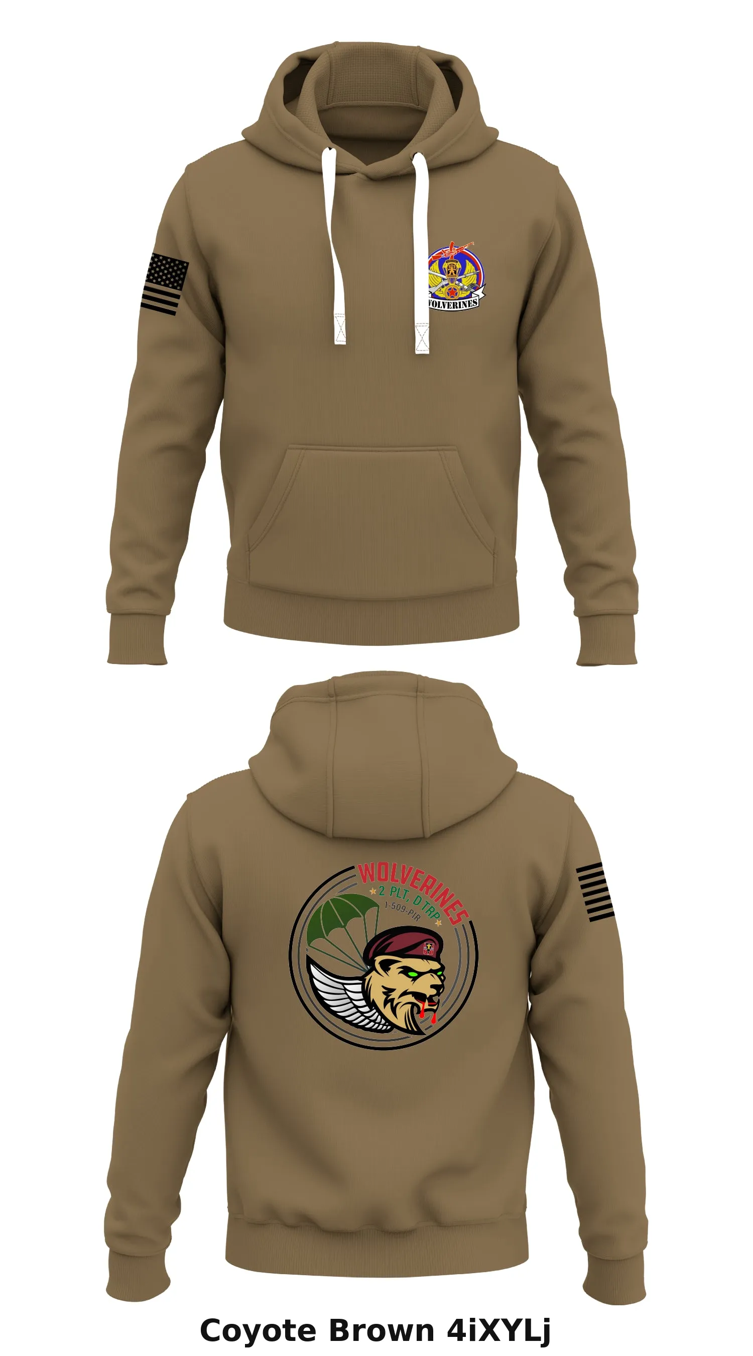 2nd PLT, D TRP, 1 BN, 59th PIR Store 1  Core Men's Hooded Performance Sweatshirt - 4iXYLj