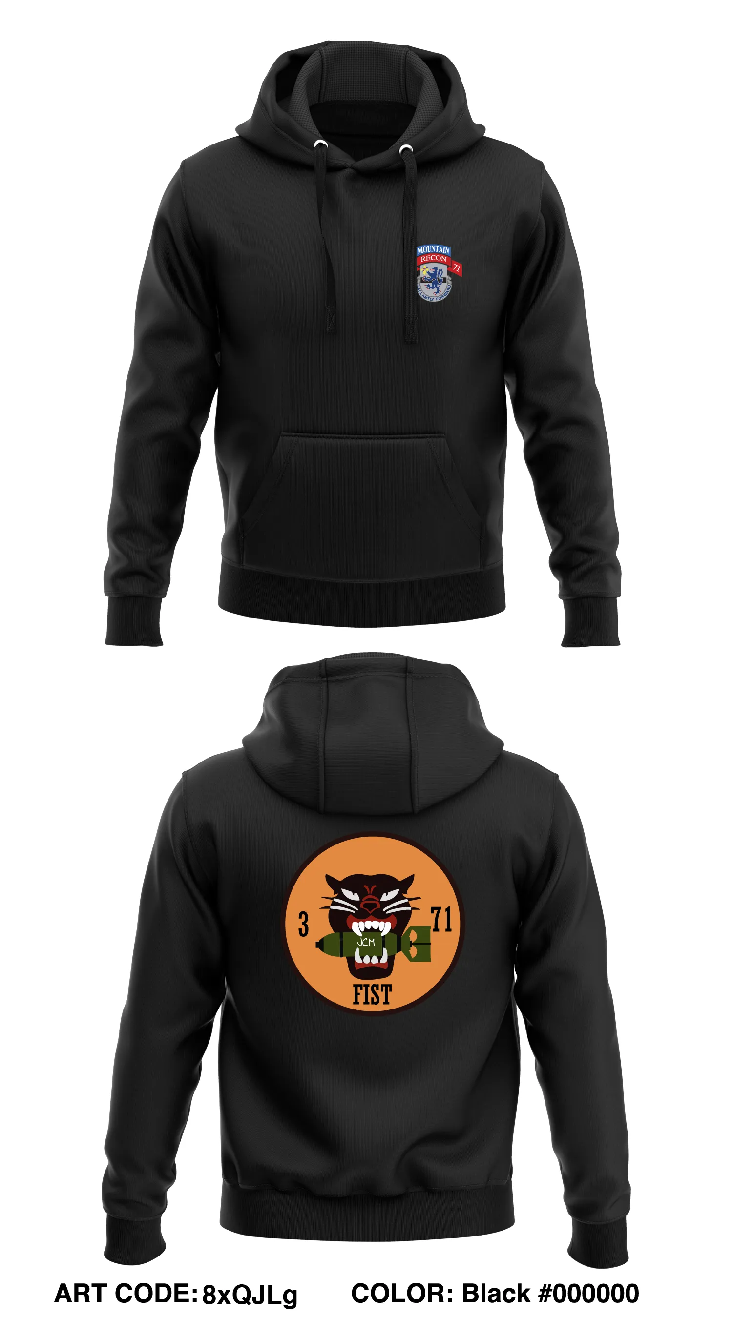 3-71 CAV, 1 MTN  Store 1  Core Men's Hooded Performance Sweatshirt - 8xQJLg