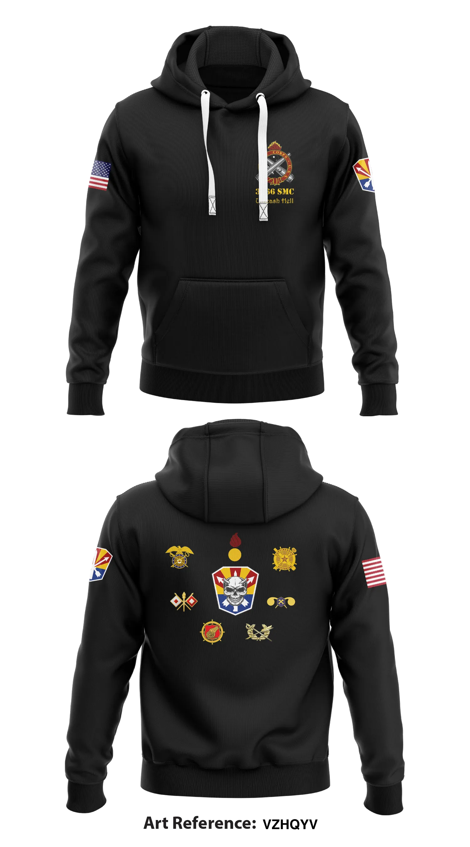 3666th Support Maintenance Company Store 1 Store 2  Core Men's Hooded Performance Sweatshirt - VZhQYv