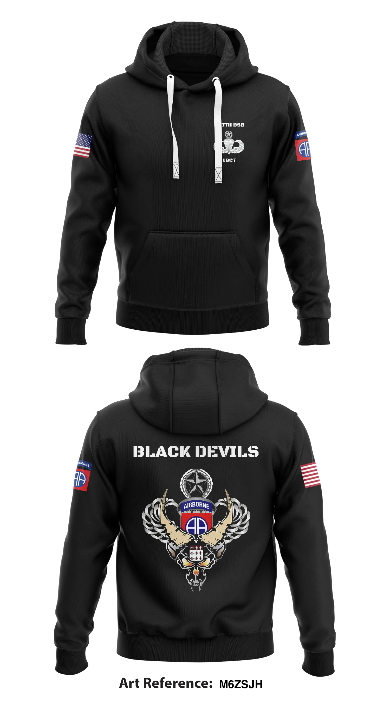 37th BSB Store 1  Core Men's Hooded Performance Sweatshirt - M6zSJh