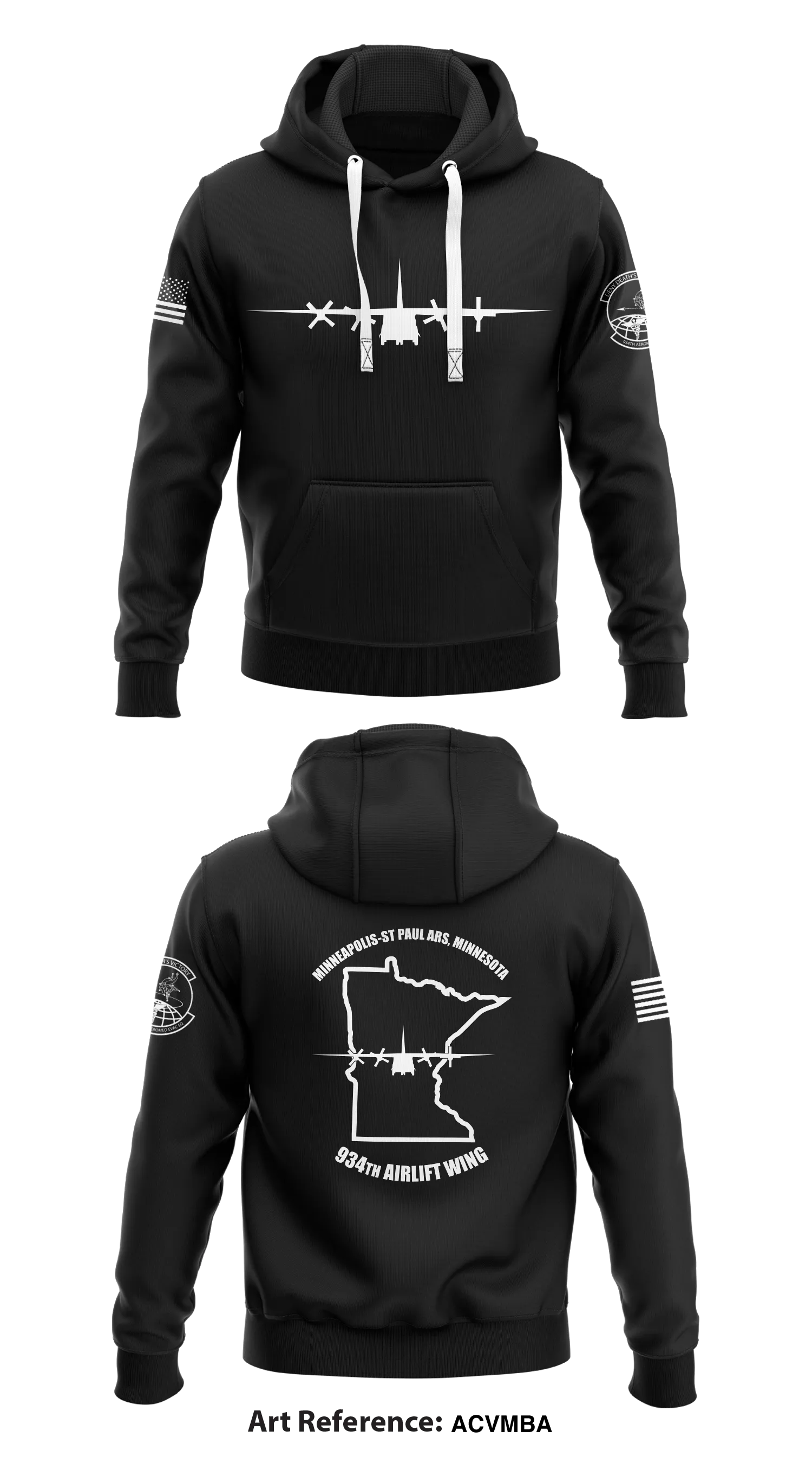 934th AES  Core Men's Hooded Performance Sweatshirt - AcVmbA
