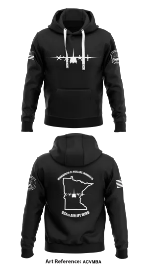 934th AES  Core Men's Hooded Performance Sweatshirt - AcVmbA