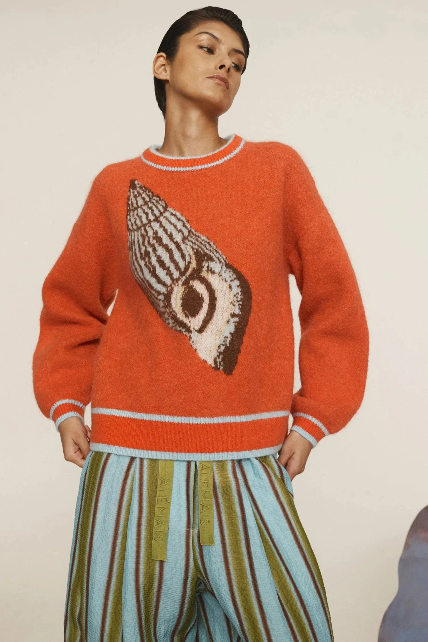 ALÉMAIS SEA STAR SHELL KNIT JUMPER