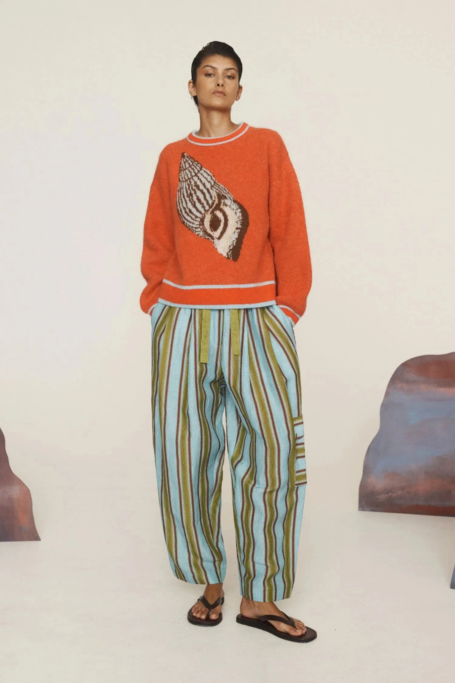 ALÉMAIS SEA STAR SHELL KNIT JUMPER