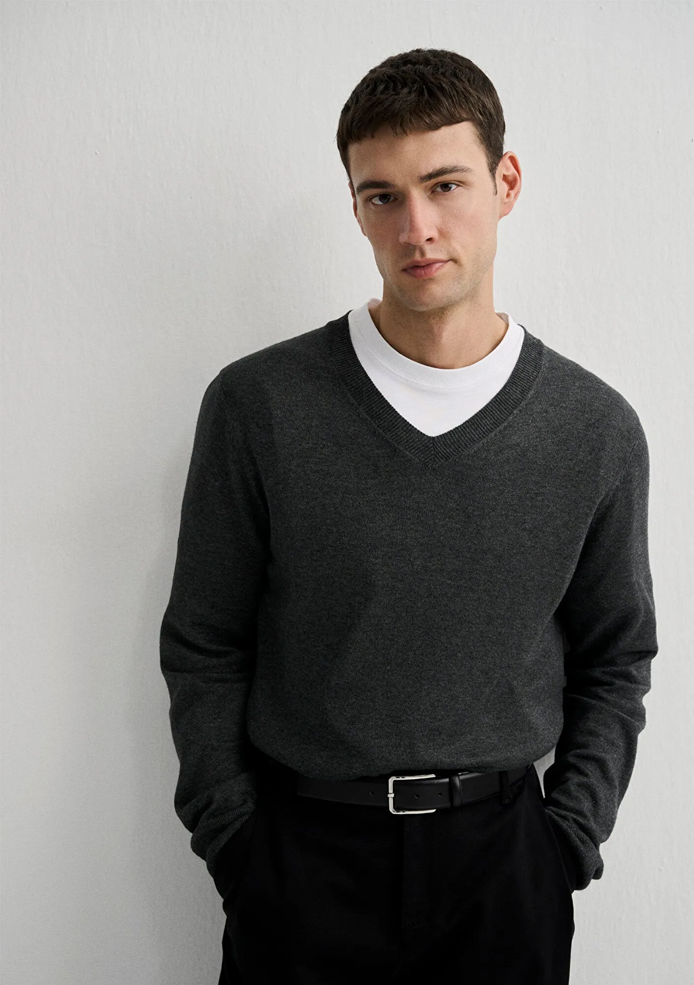 Anthracite Cashmere Blend Sweater
