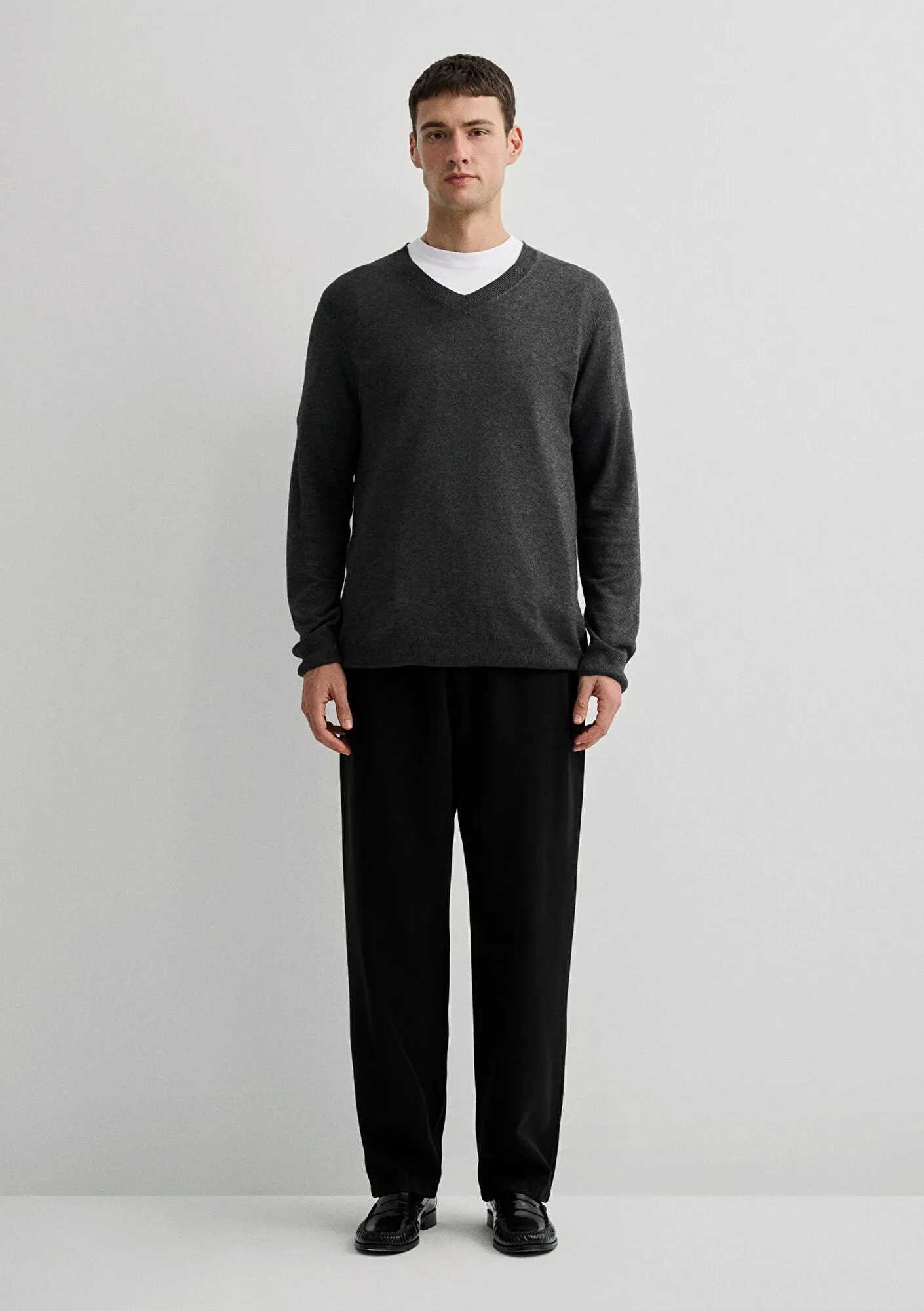 Anthracite Cashmere Blend Sweater