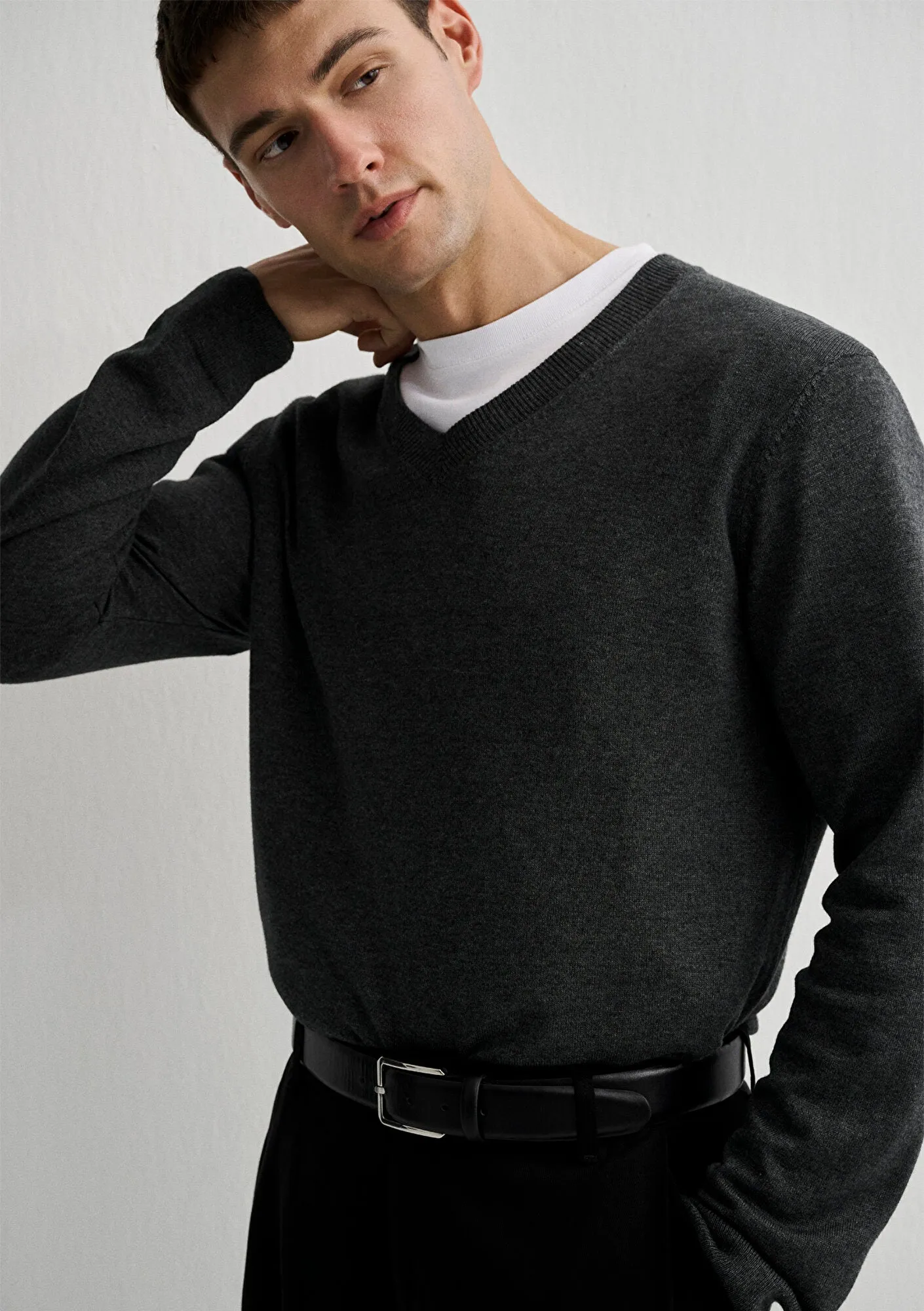 Anthracite Cashmere Blend Sweater
