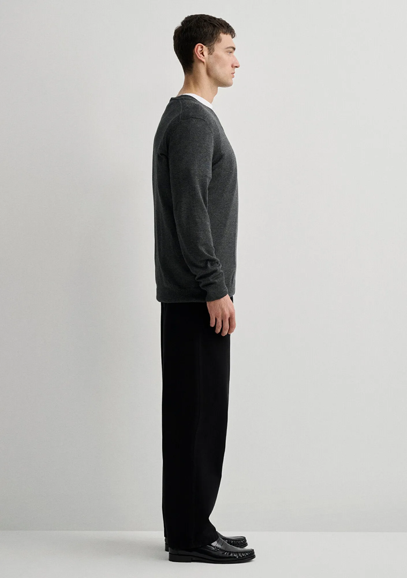 Anthracite Cashmere Blend Sweater