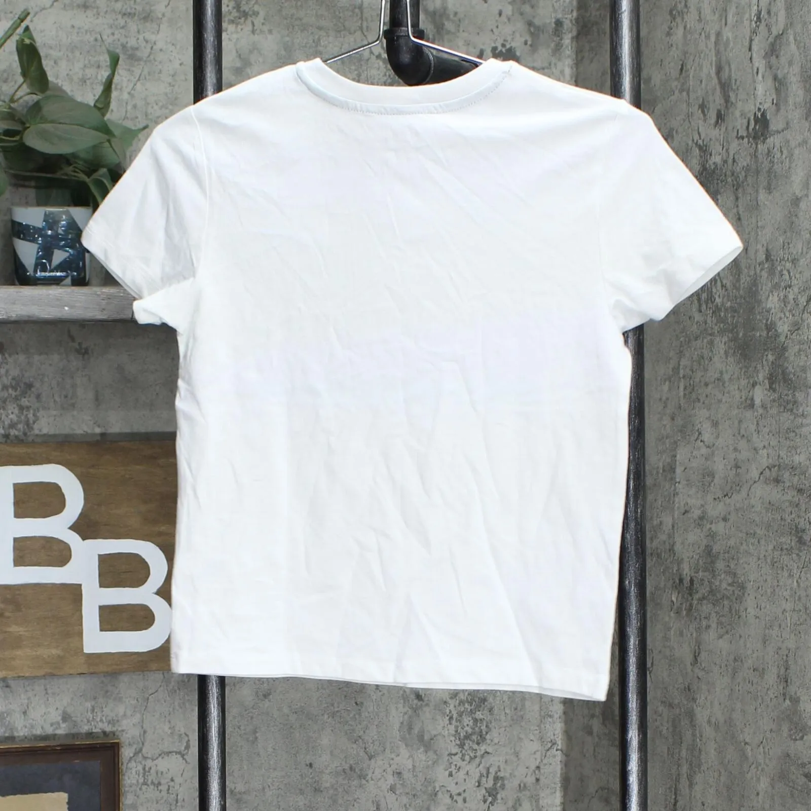 Art Class Boys' 'Palm Tree Line' Graphic Short Sleeve T-Shirt White S