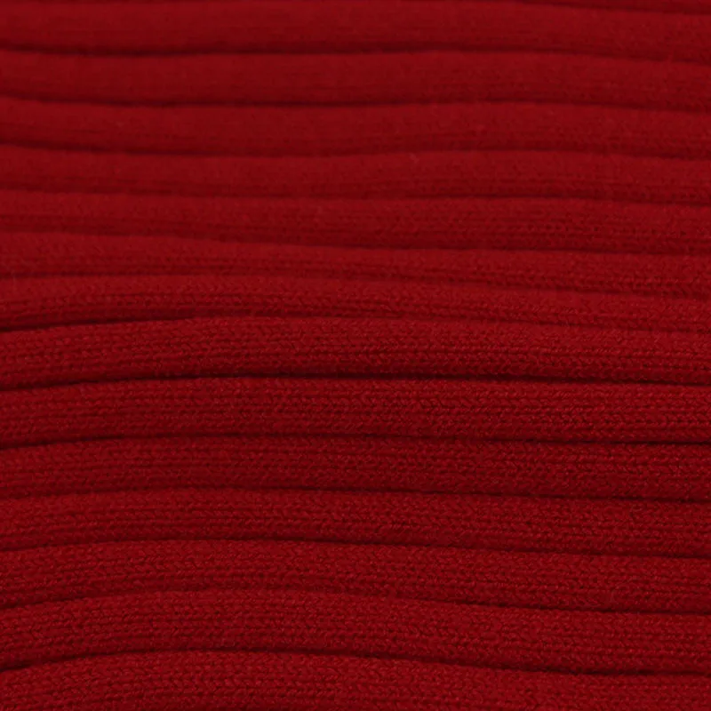 Autumn and Winter V-neck Off-the-shoulder Long-sleeved Slim Knit Dress
