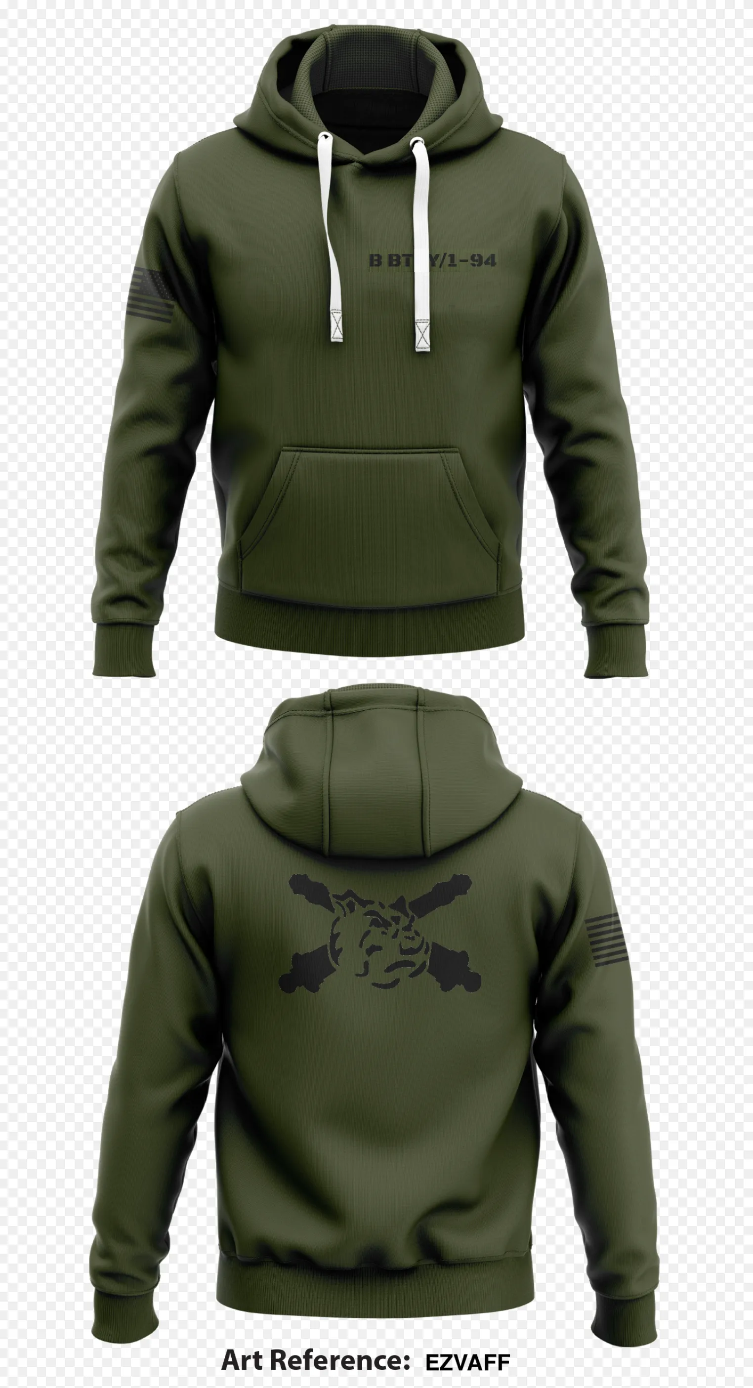 B BTRY/1-94 Store 1  Core Men's Hooded Performance Sweatshirt - EzvAff
