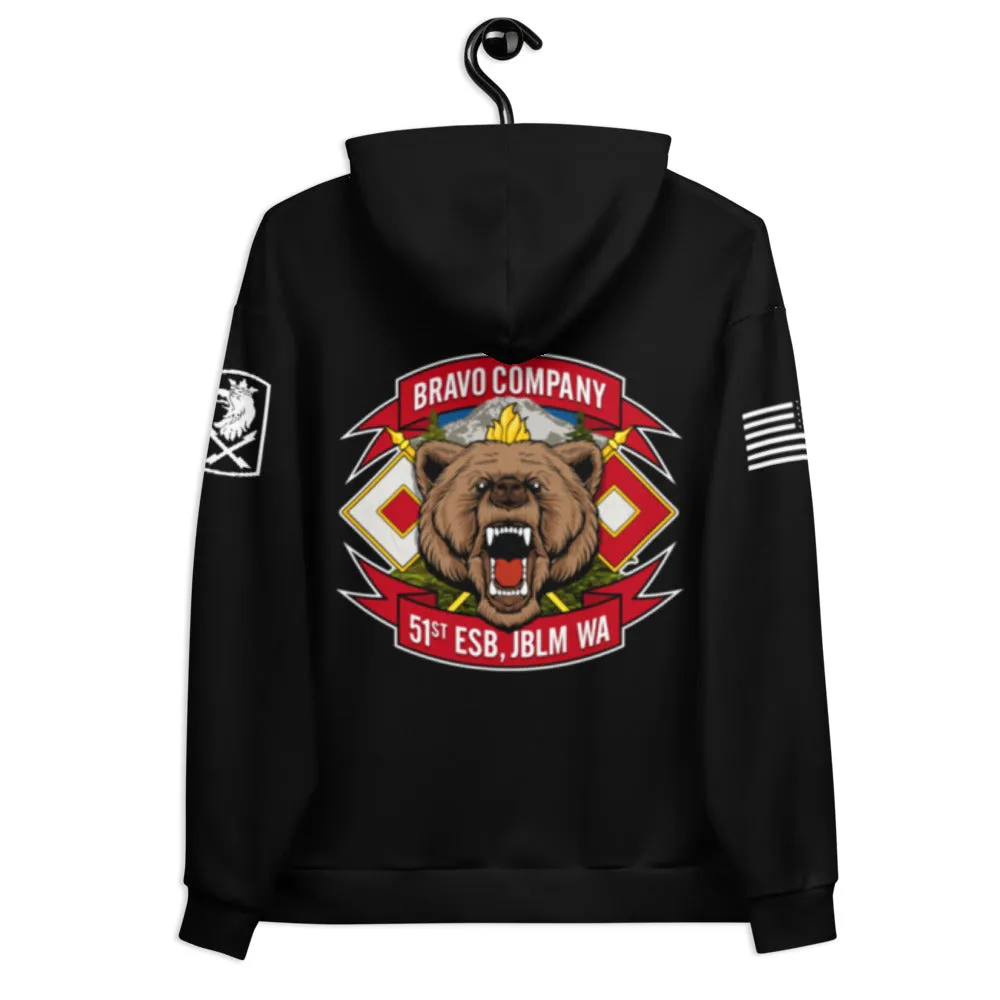 B Co, 51st ESB, 22d CSB  Core Men's Hooded Performance Sweatshirt - Hnu5YB