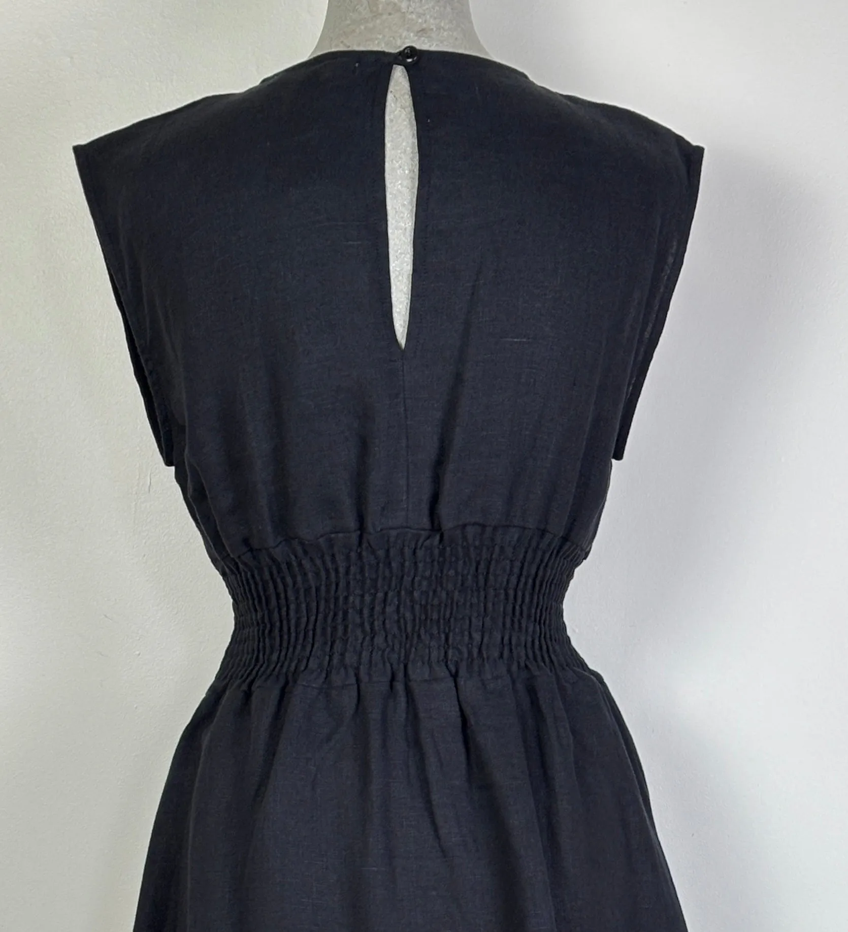 Beaumont Organic  ~  Ottillie-May Linen Dress - Black