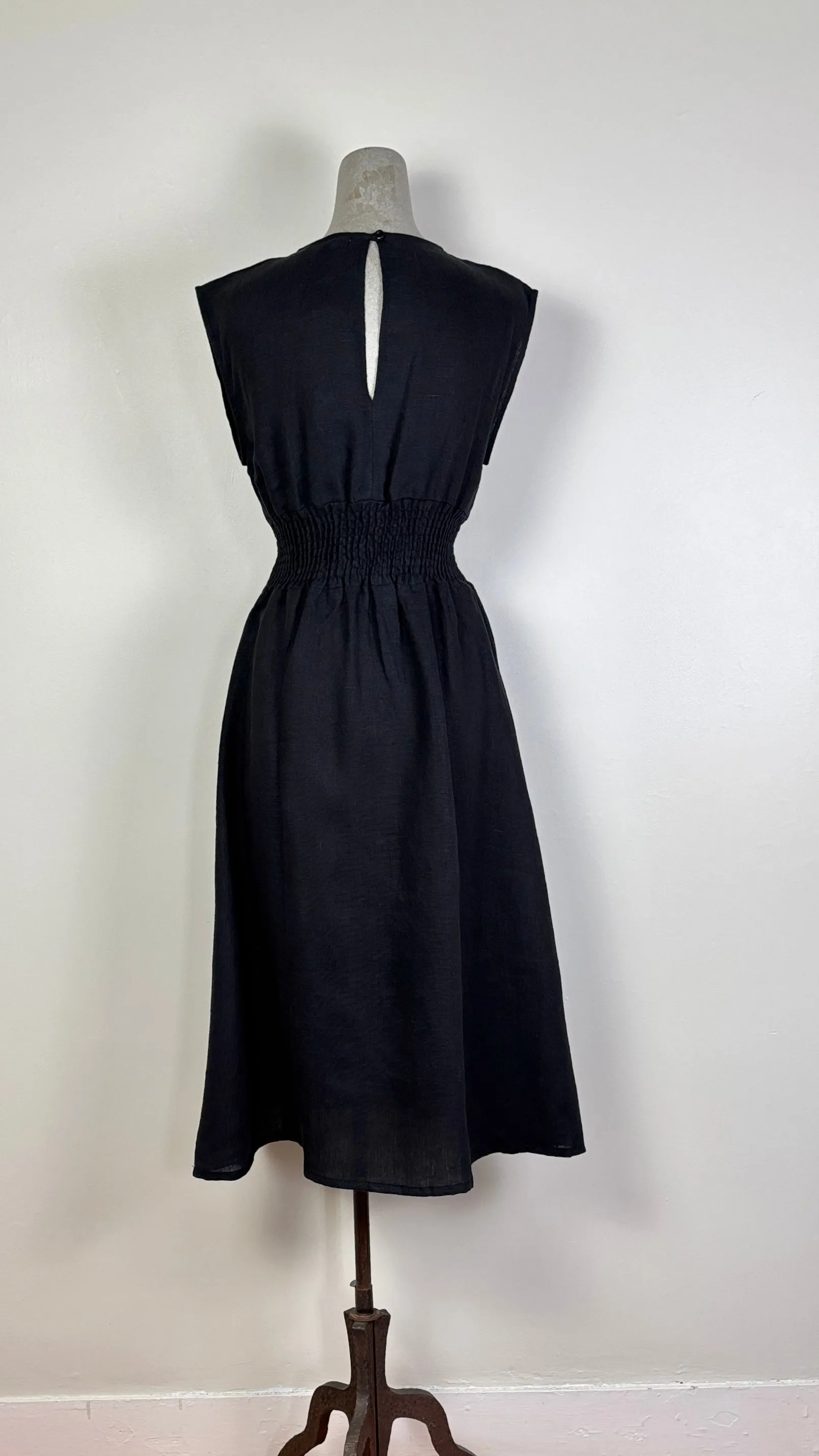 Beaumont Organic  ~  Ottillie-May Linen Dress - Black