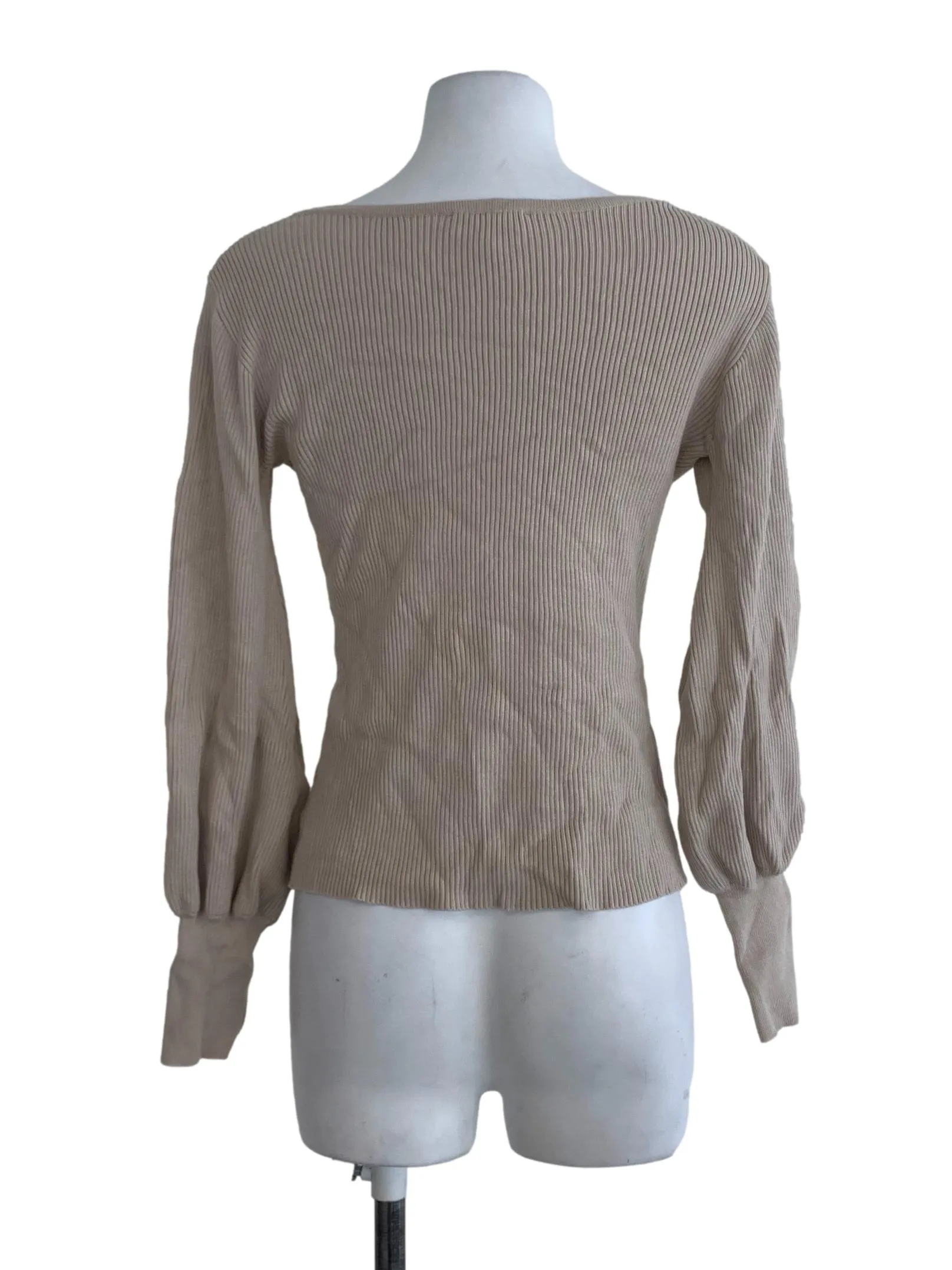 Beige Plain Blouse