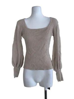 Beige Plain Blouse