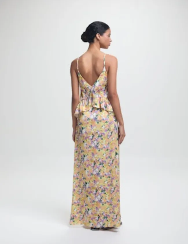 Bel Dress - Yellow Dandelion Crepe