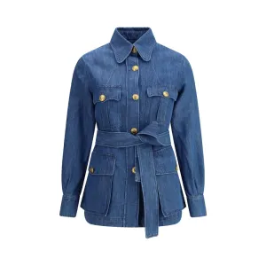 Belted Denim Jacket