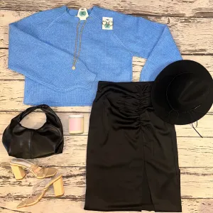 Blue Knit Sweater