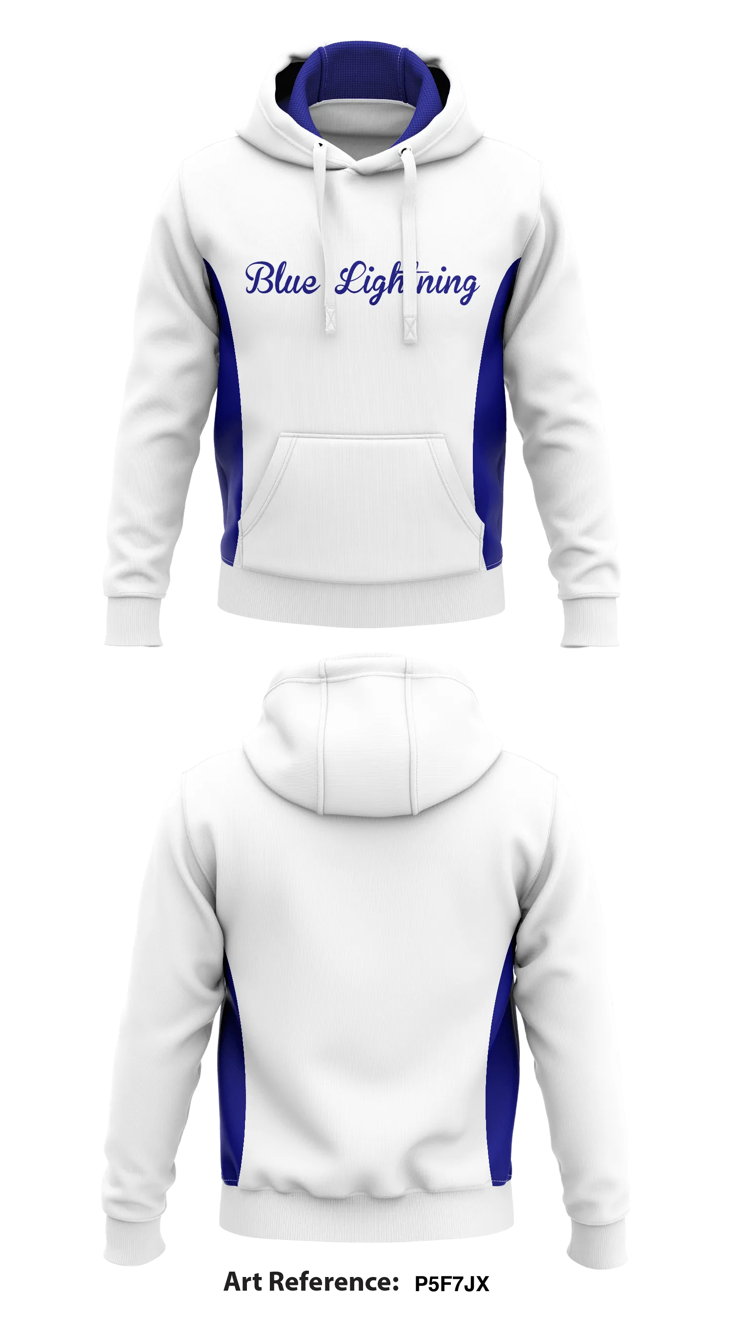 Blue Lightning Store 1  Core Men's Hooded Performance Sweatshirt - P5F7jX