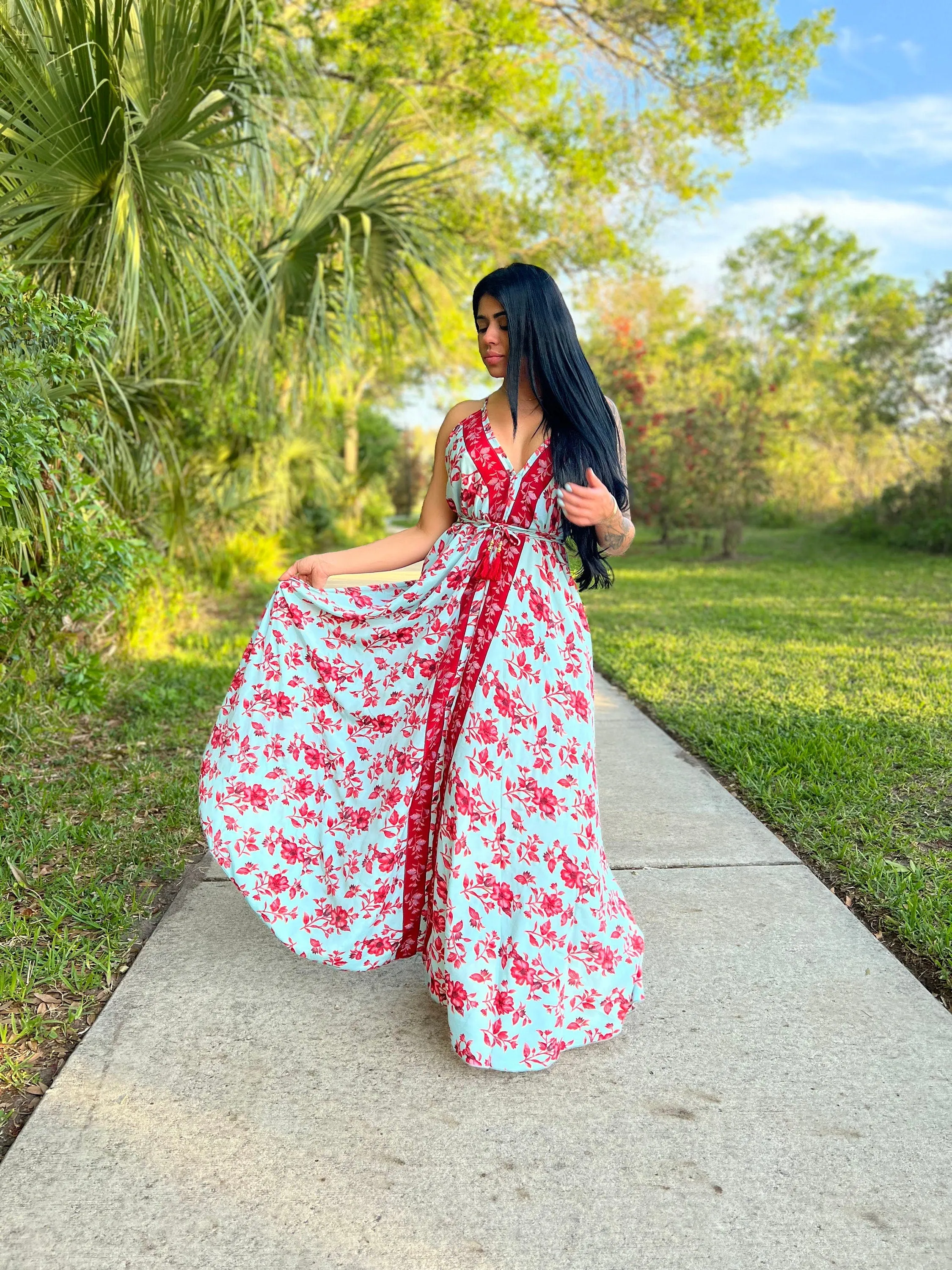 Bohemian Long summer dress, Gypsy Dresses, Goddess Dress