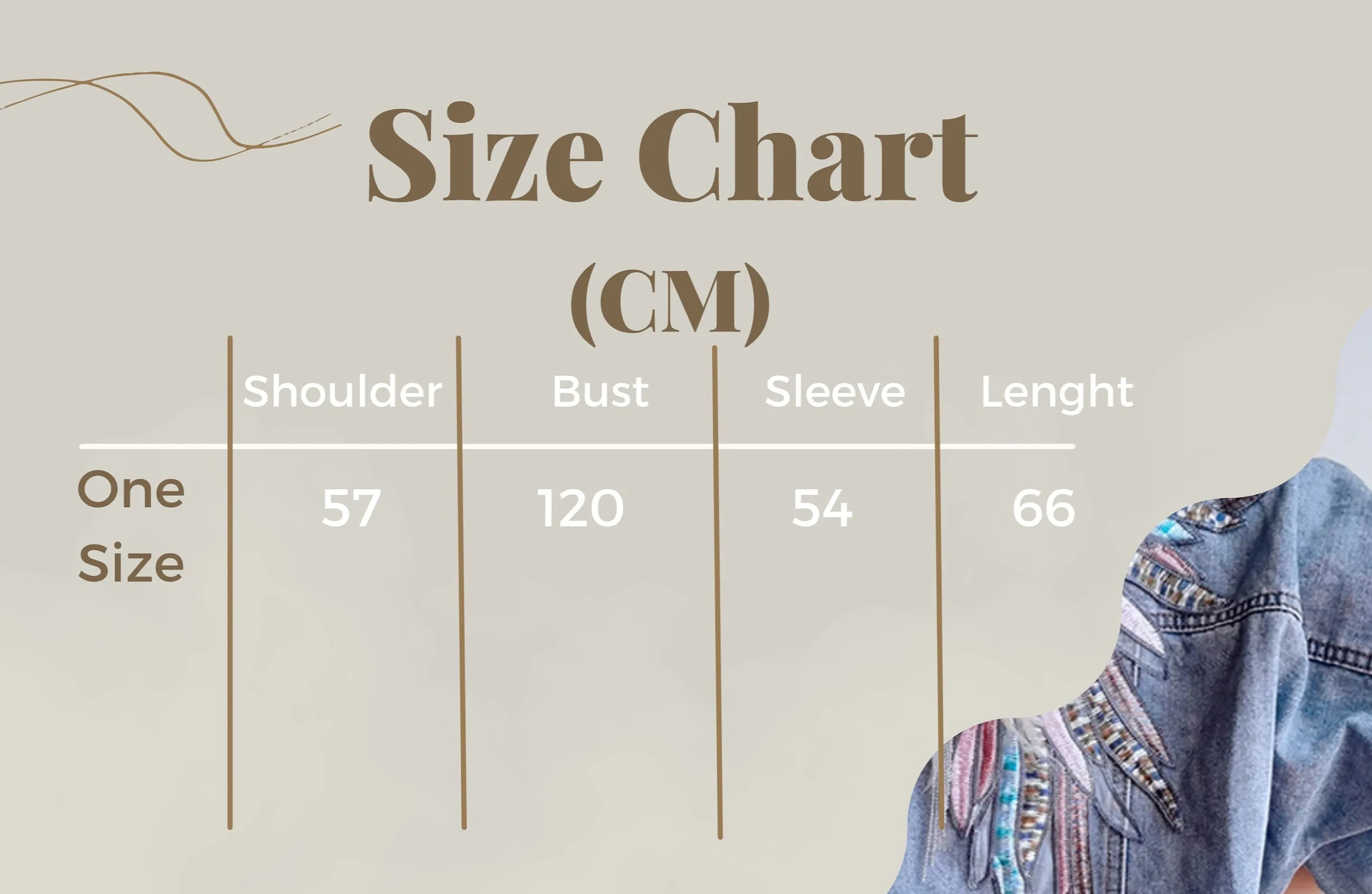 Boho Wings Denim Embroidered Jacket