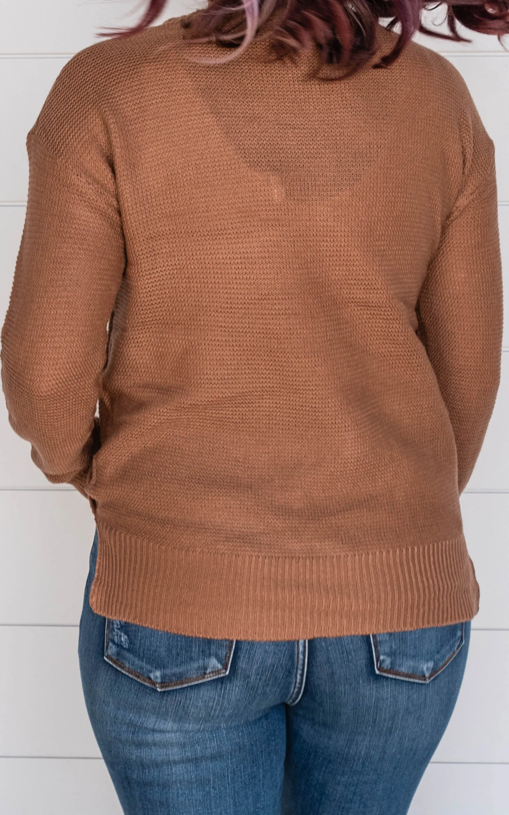 Boyfriend Fit Sweater with Drop Shoulder | FINAL SALE