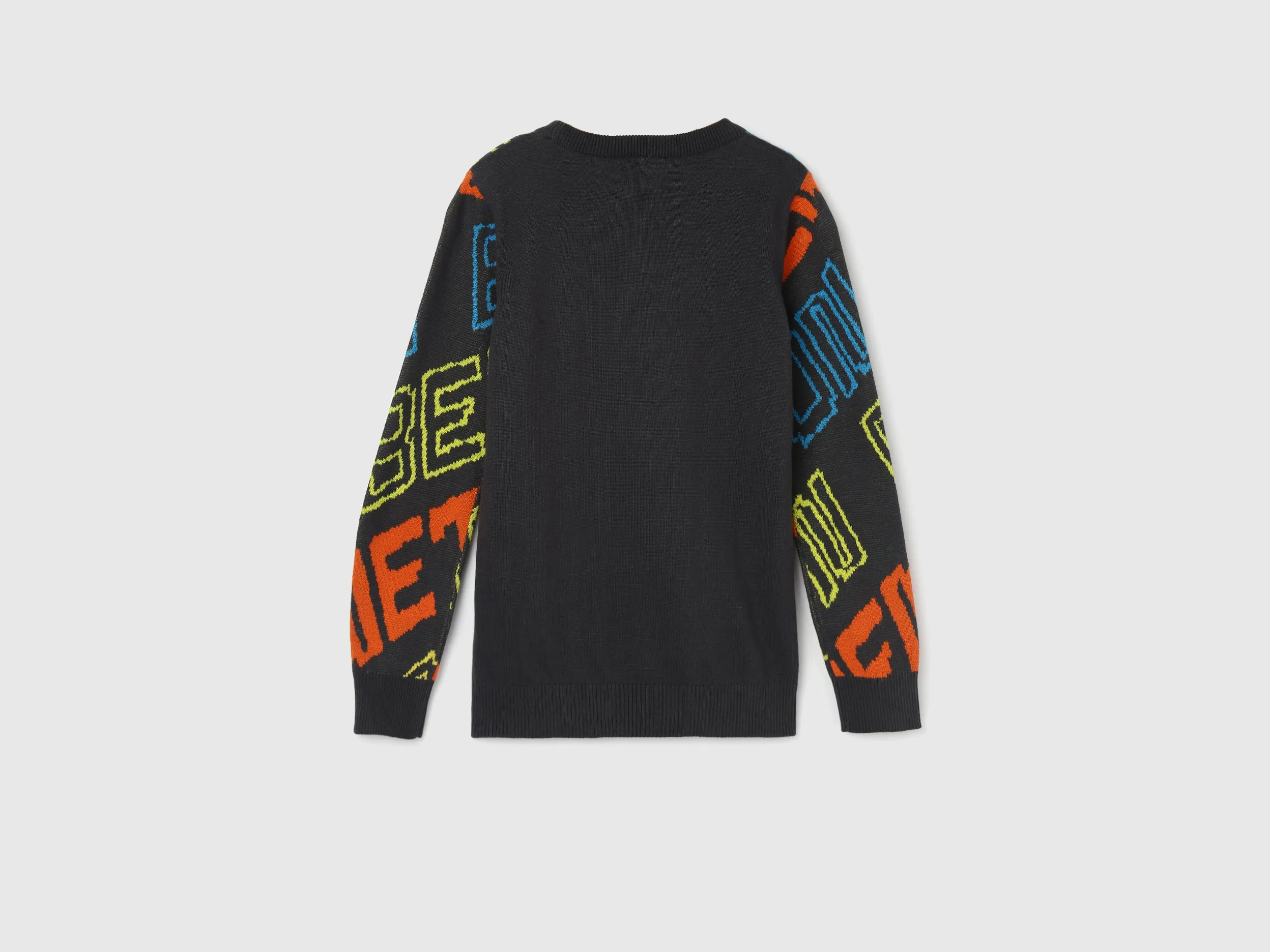 Boy's Regular Fit Crew Neck Patterned Sweaters
