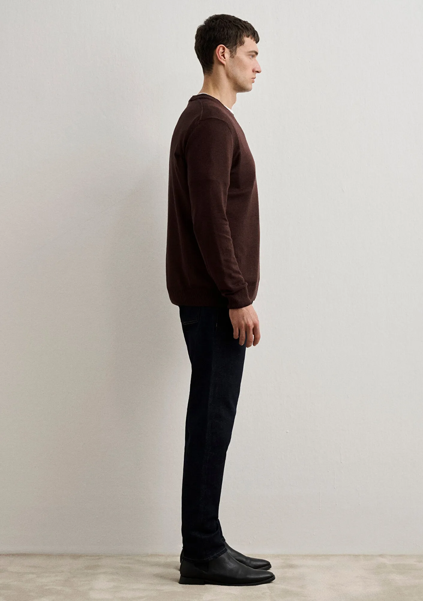 Brown Cashmere Blend Sweater