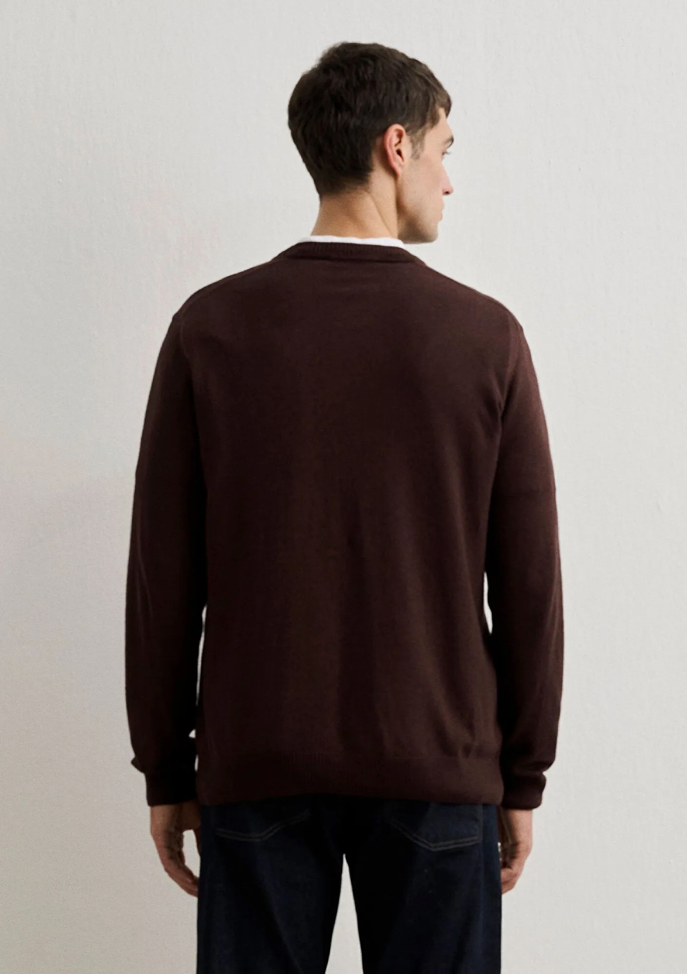 Brown Cashmere Blend Sweater