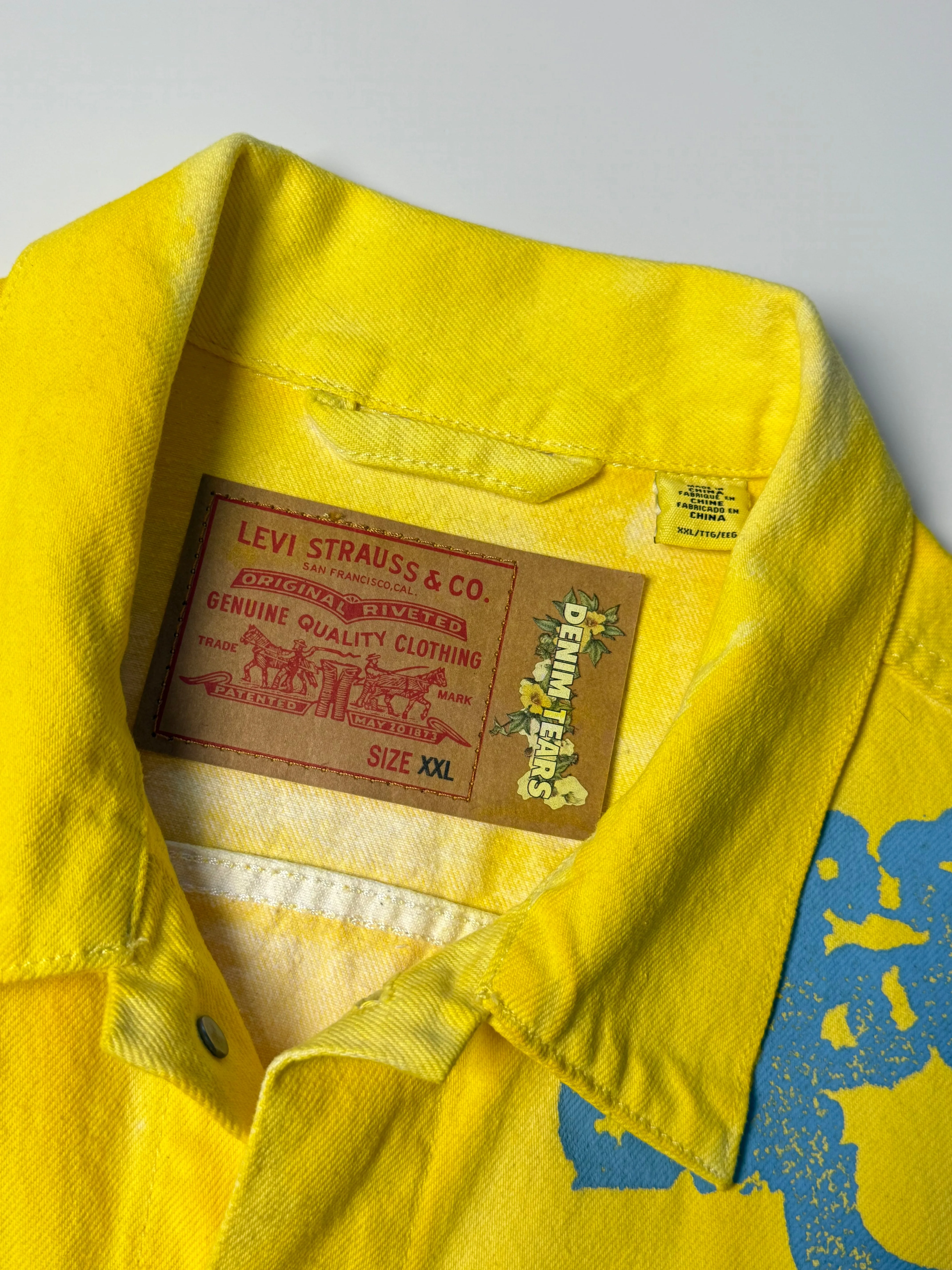 Bstroy Tears Type-2 Gradient Denim Trucker Jacket