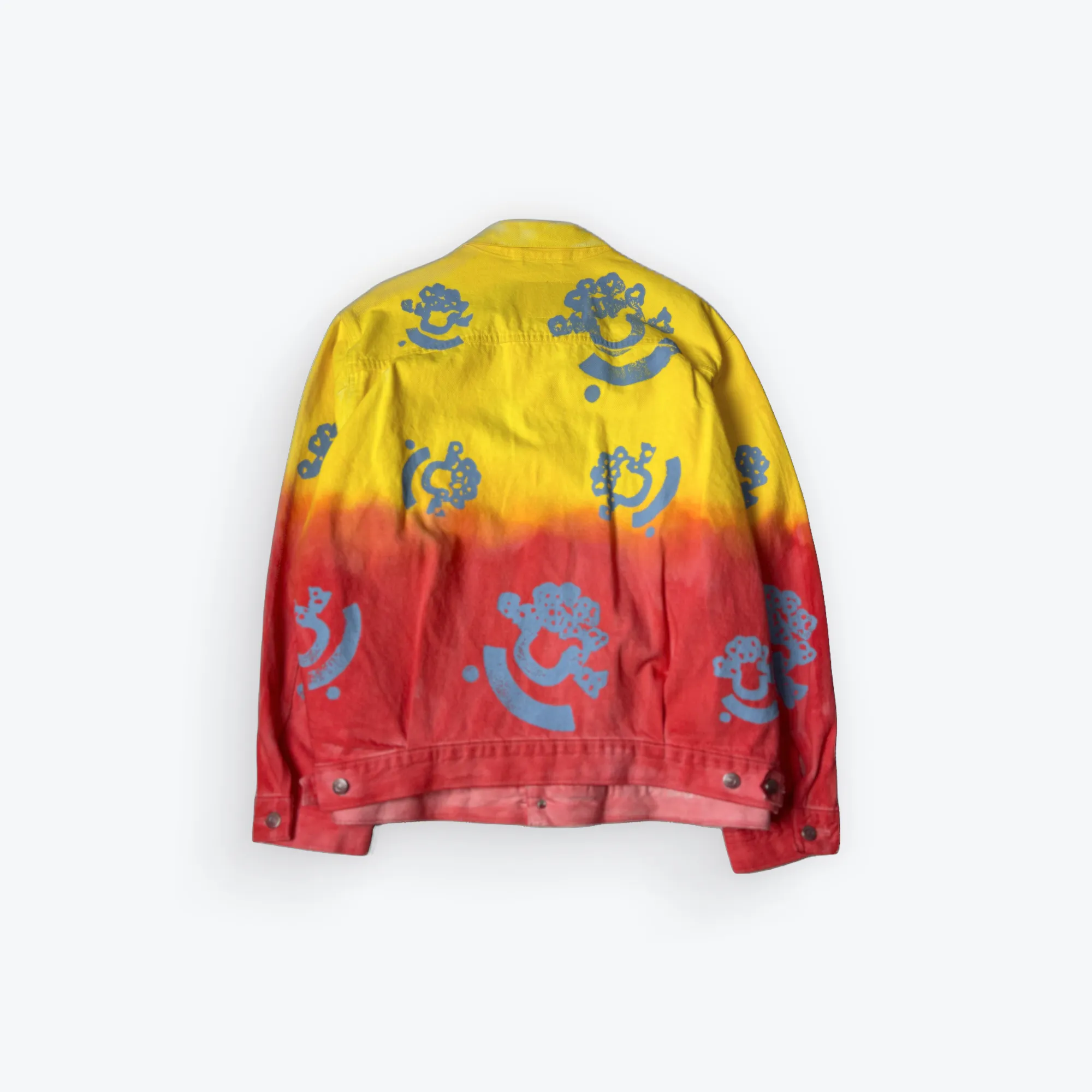 Bstroy Tears Type-2 Gradient Denim Trucker Jacket