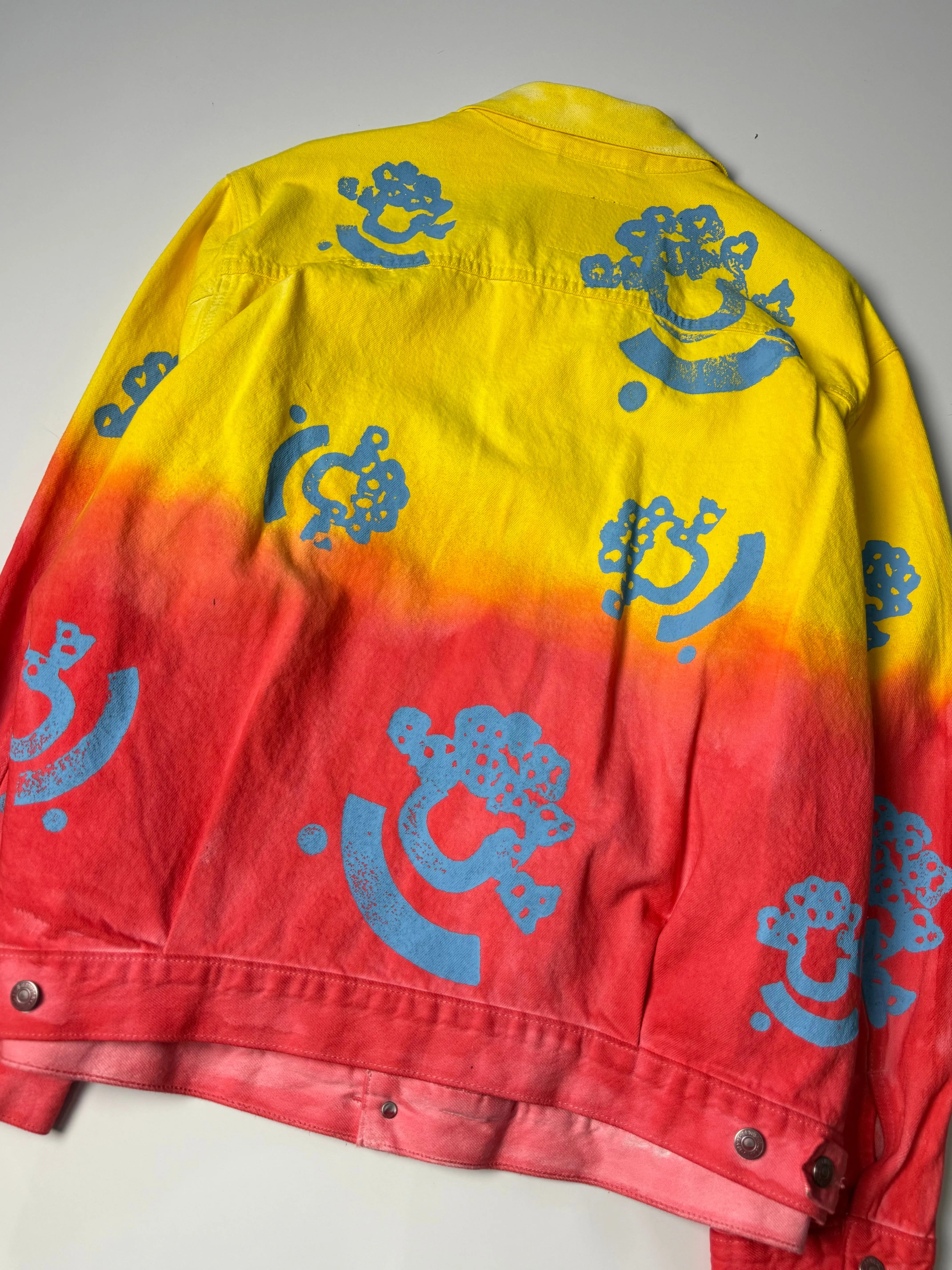 Bstroy Tears Type-2 Gradient Denim Trucker Jacket