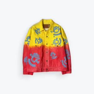 Bstroy Tears Type-2 Gradient Denim Trucker Jacket