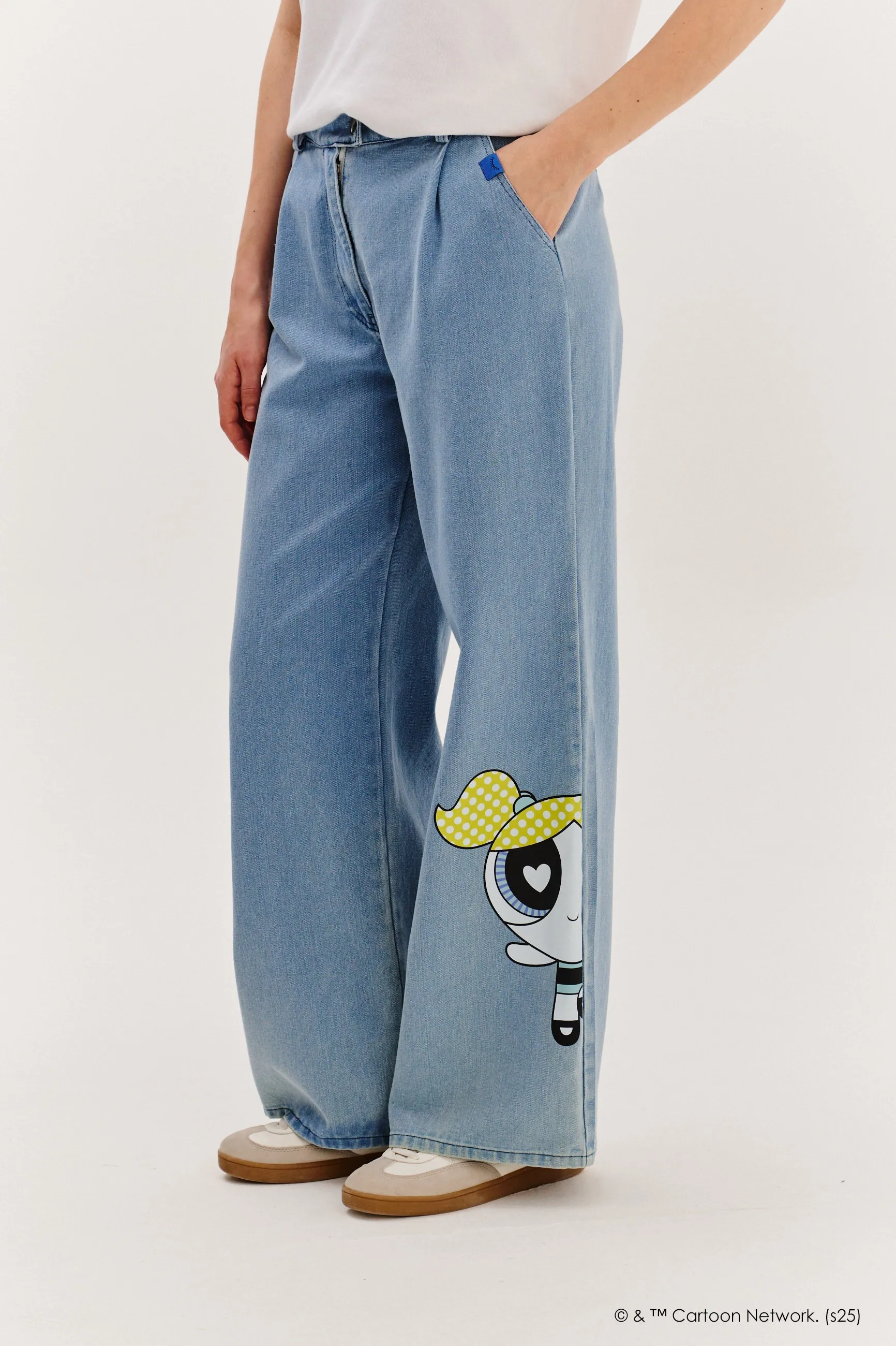Bubbles denim pants