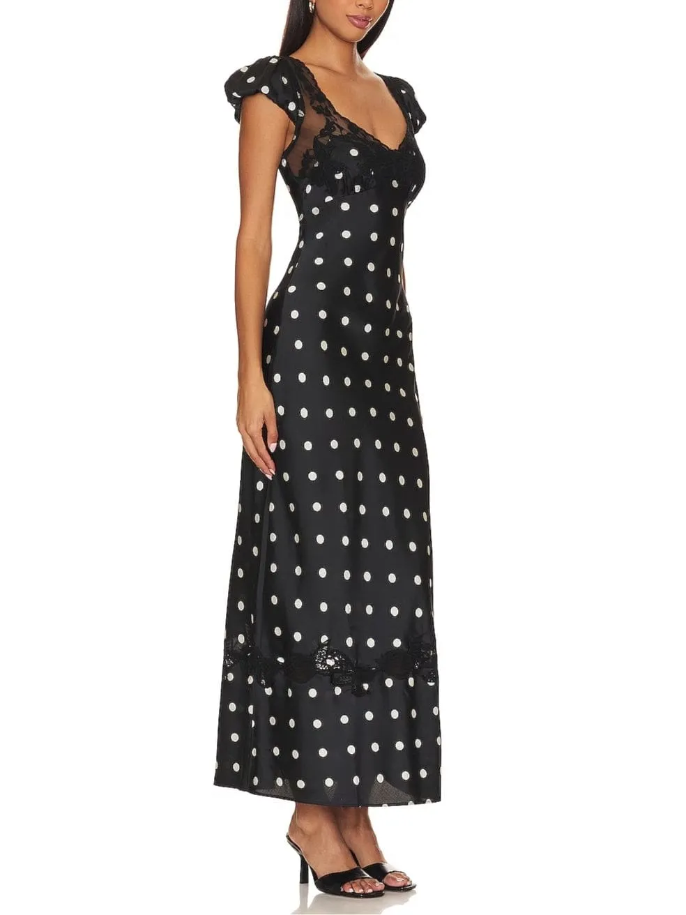 Butterfly Babe Maxi Dress in Black