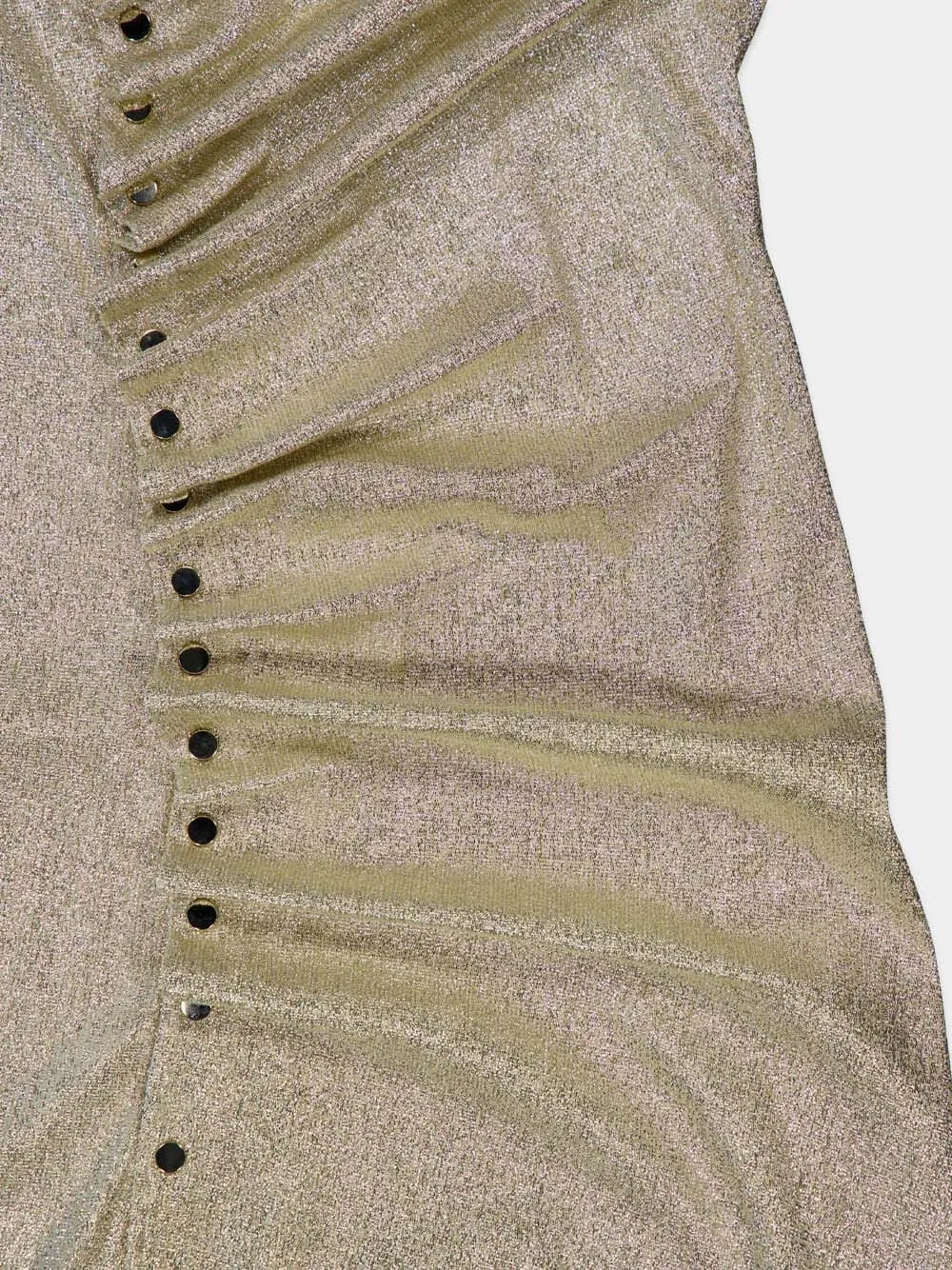 Button-Embellished maxi dress