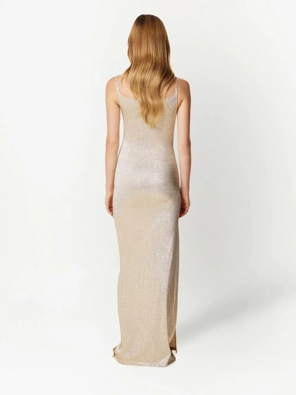 Button-Embellished maxi dress