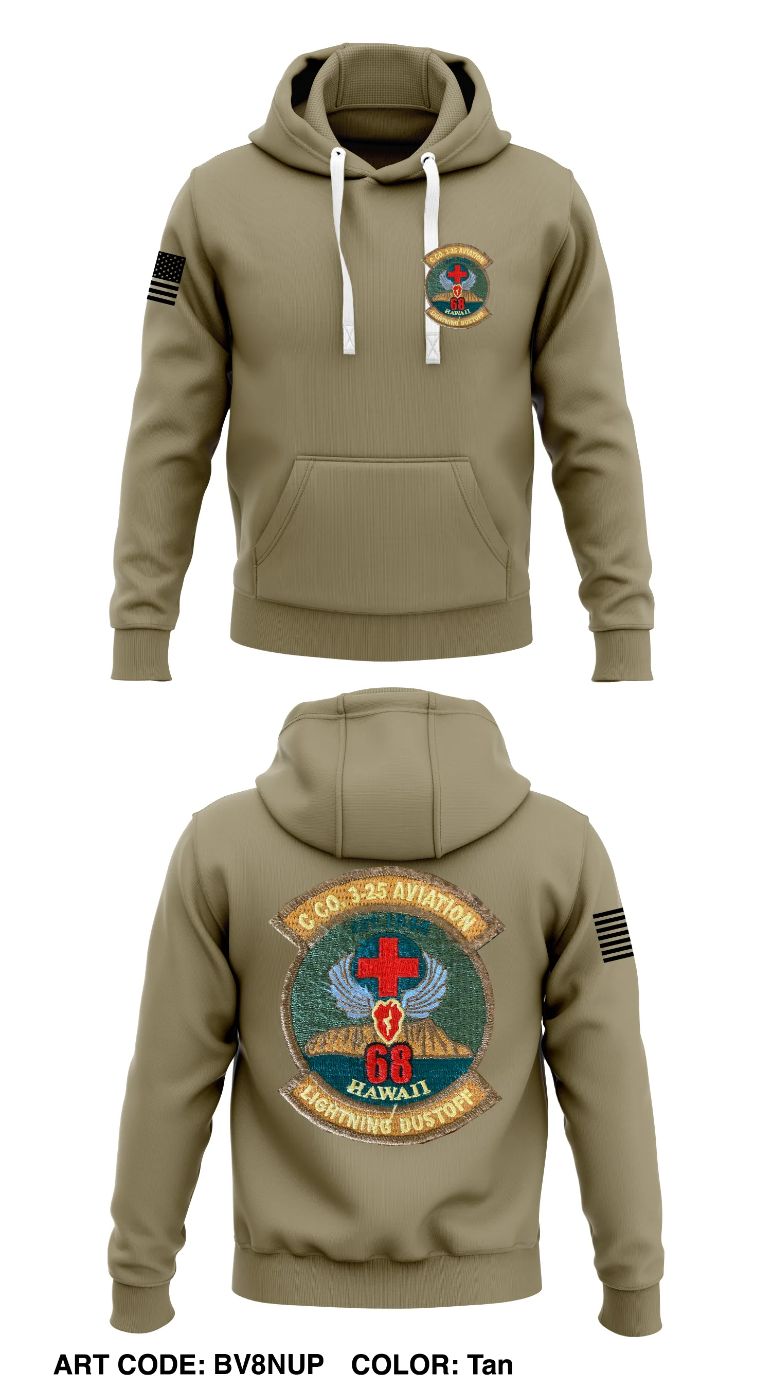 C Co, 3-25 AVN REGT, 25th CAB Store 1  Core Men's Hooded Performance Sweatshirt - JGrd3t