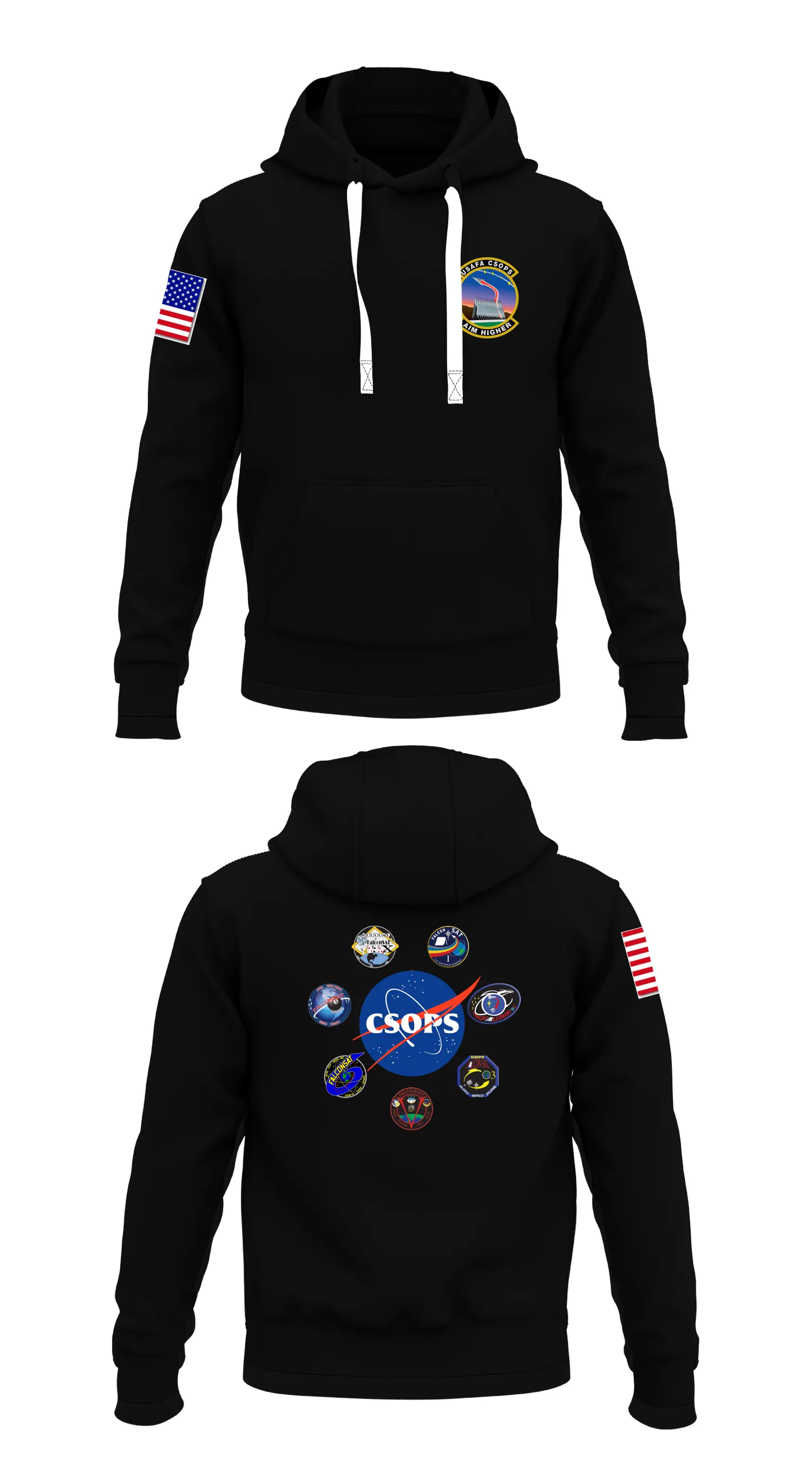Cadet Space Operations Squadron (CSOPS) Store 1  Core Men's Hooded Performance Sweatshirt - 57670346686